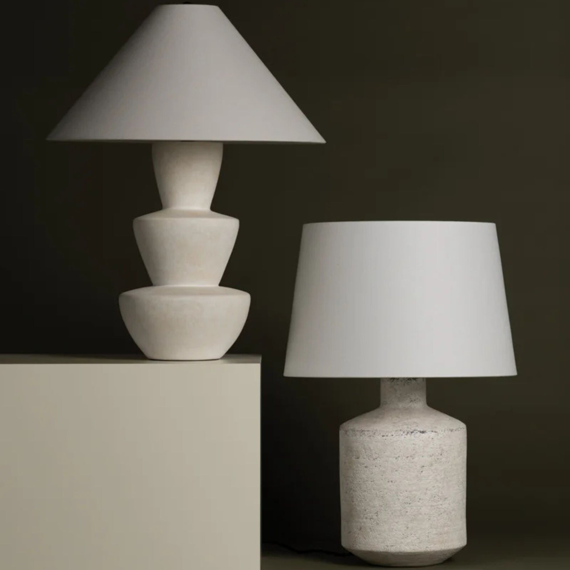 Troy Lighting - Dallas 24" Table Lamp, Patina Brass/Ceramic Artifact White Finish | Bees Lighting