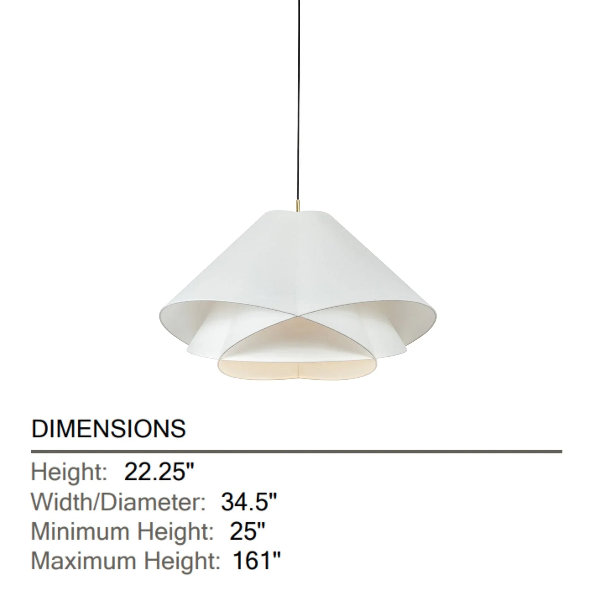 Troy Lighting - Edna 35" Pendant, Vintage Gold Leaf Finish | Bees Lighting