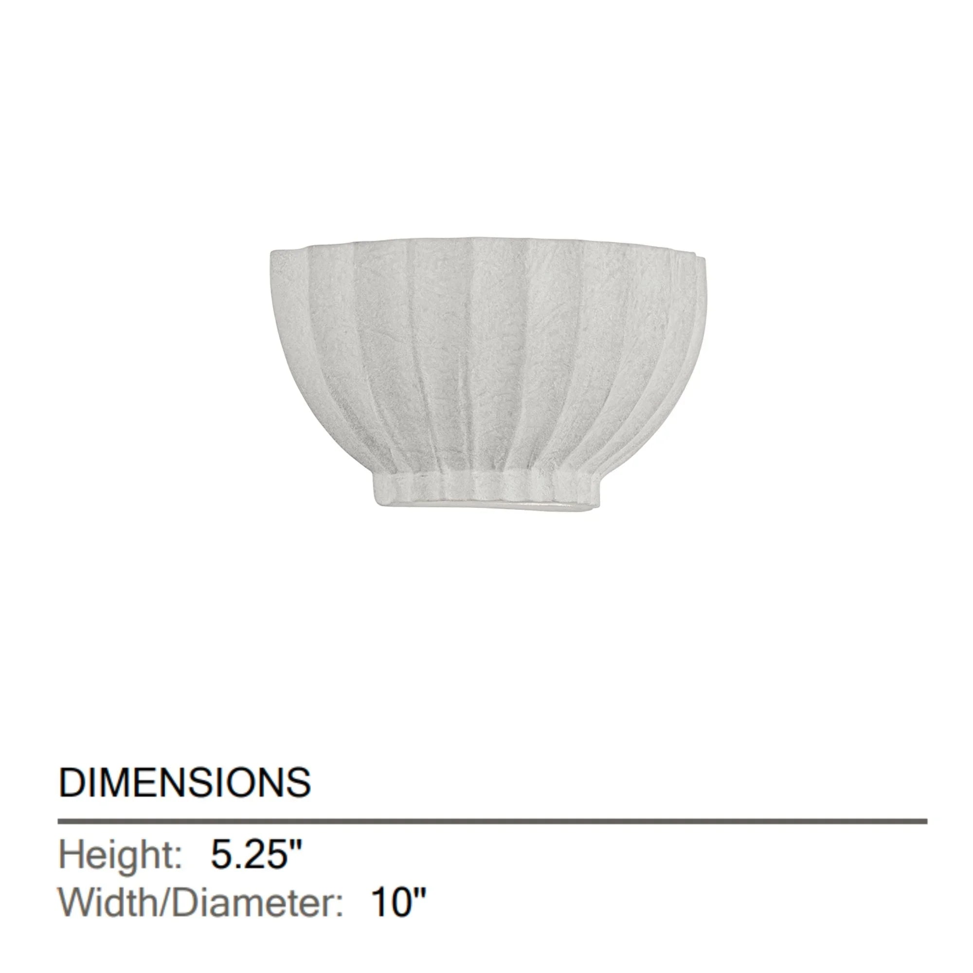 Efron 10" Wall Sconce, Soft White/Ceramic Ivory Finish