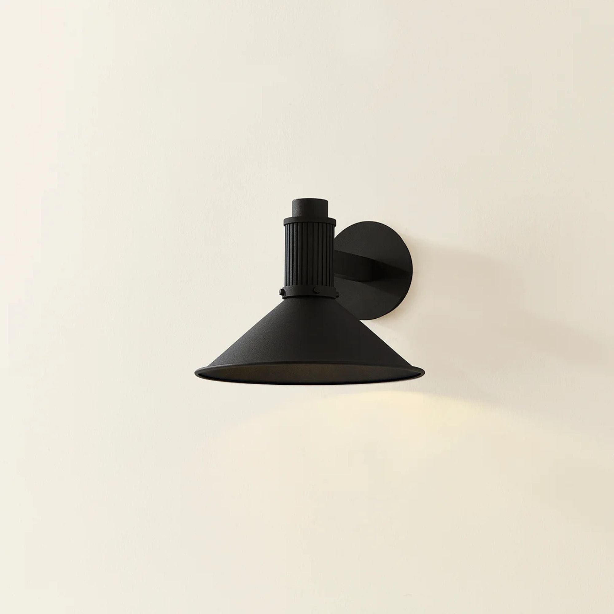 Elani 11" Outdoor Wall Sconce, Textured Black Finish
