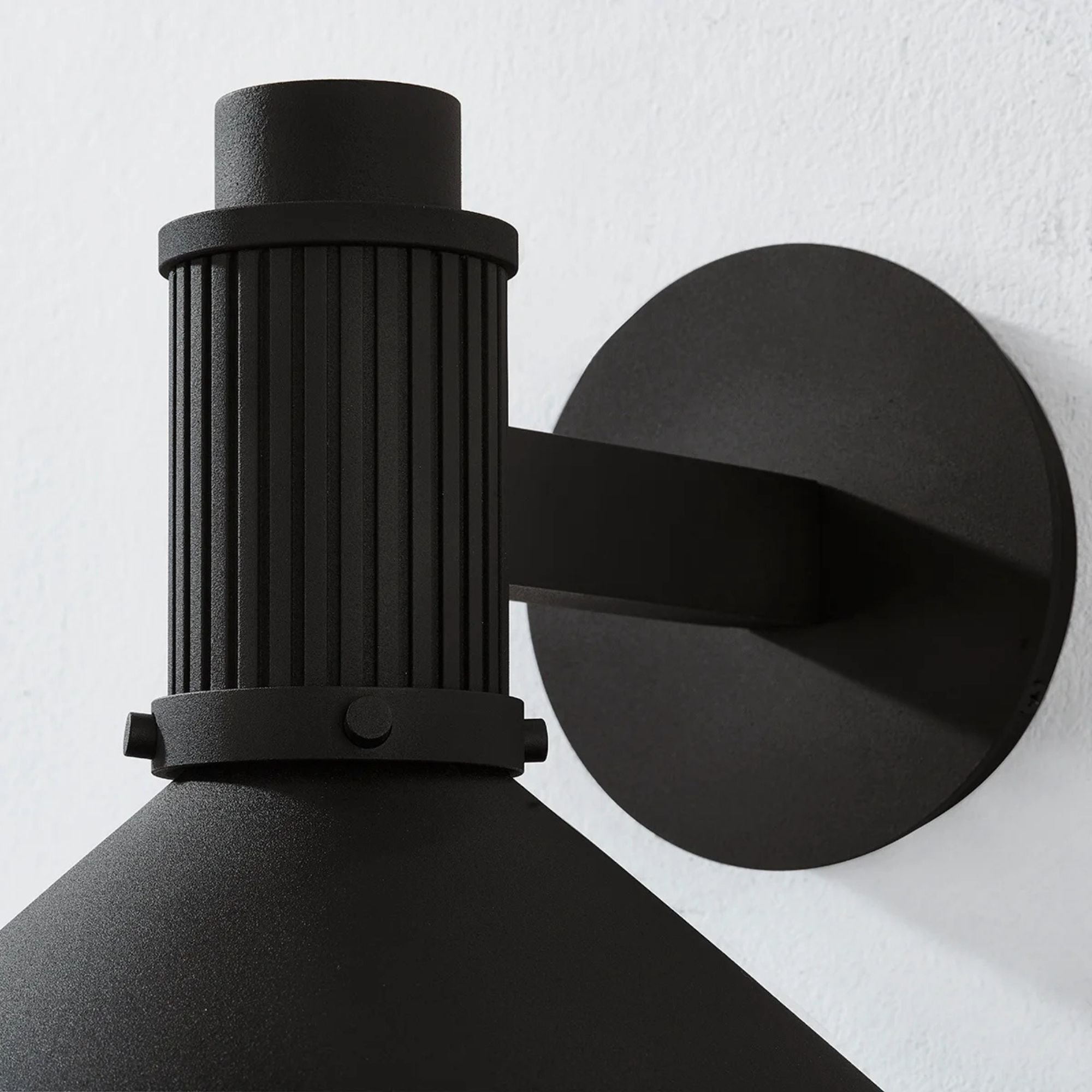 Elani 11" Outdoor Wall Sconce, Textured Black Finish