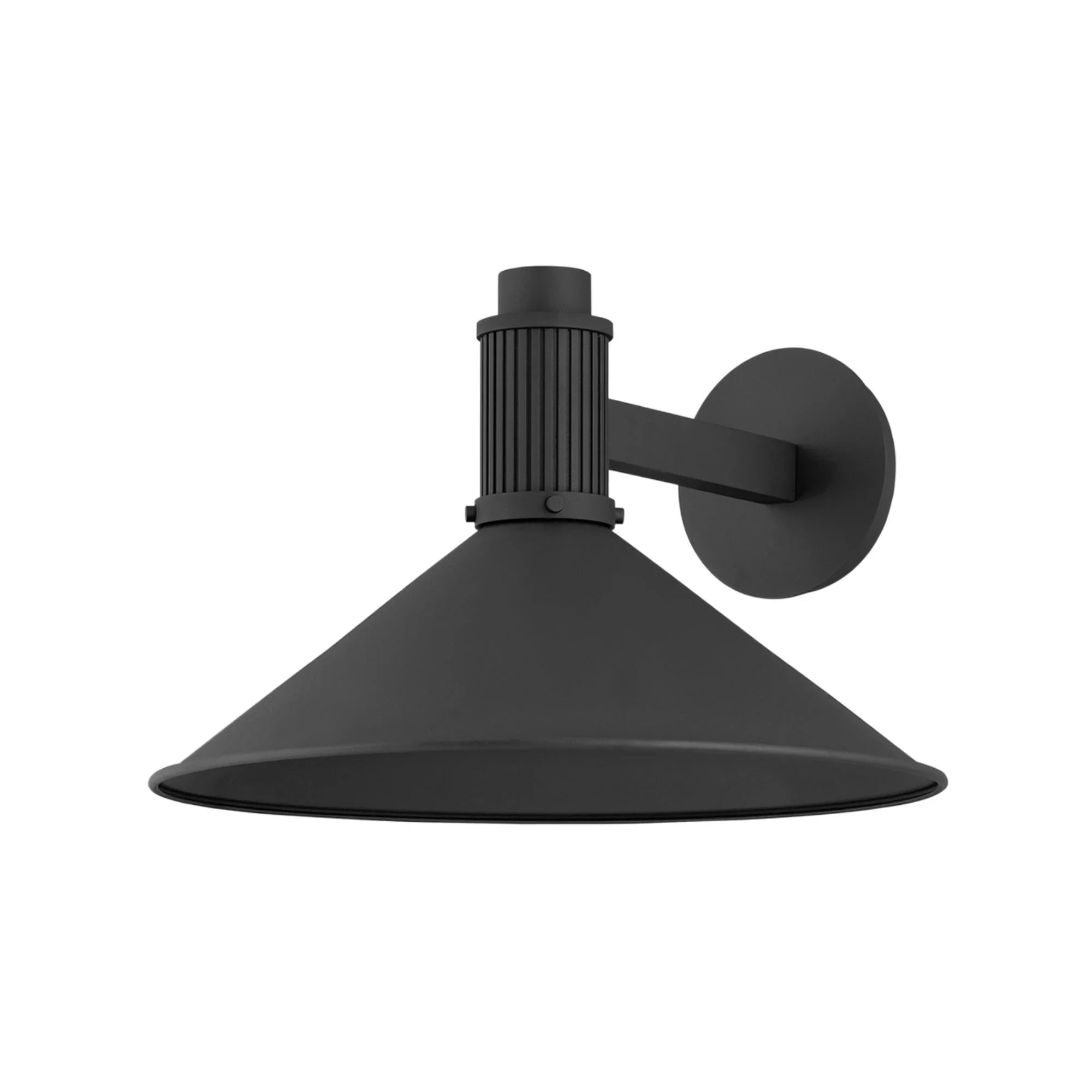 Elani 15" Outdoor Wall Sconce, Textured Black Finish