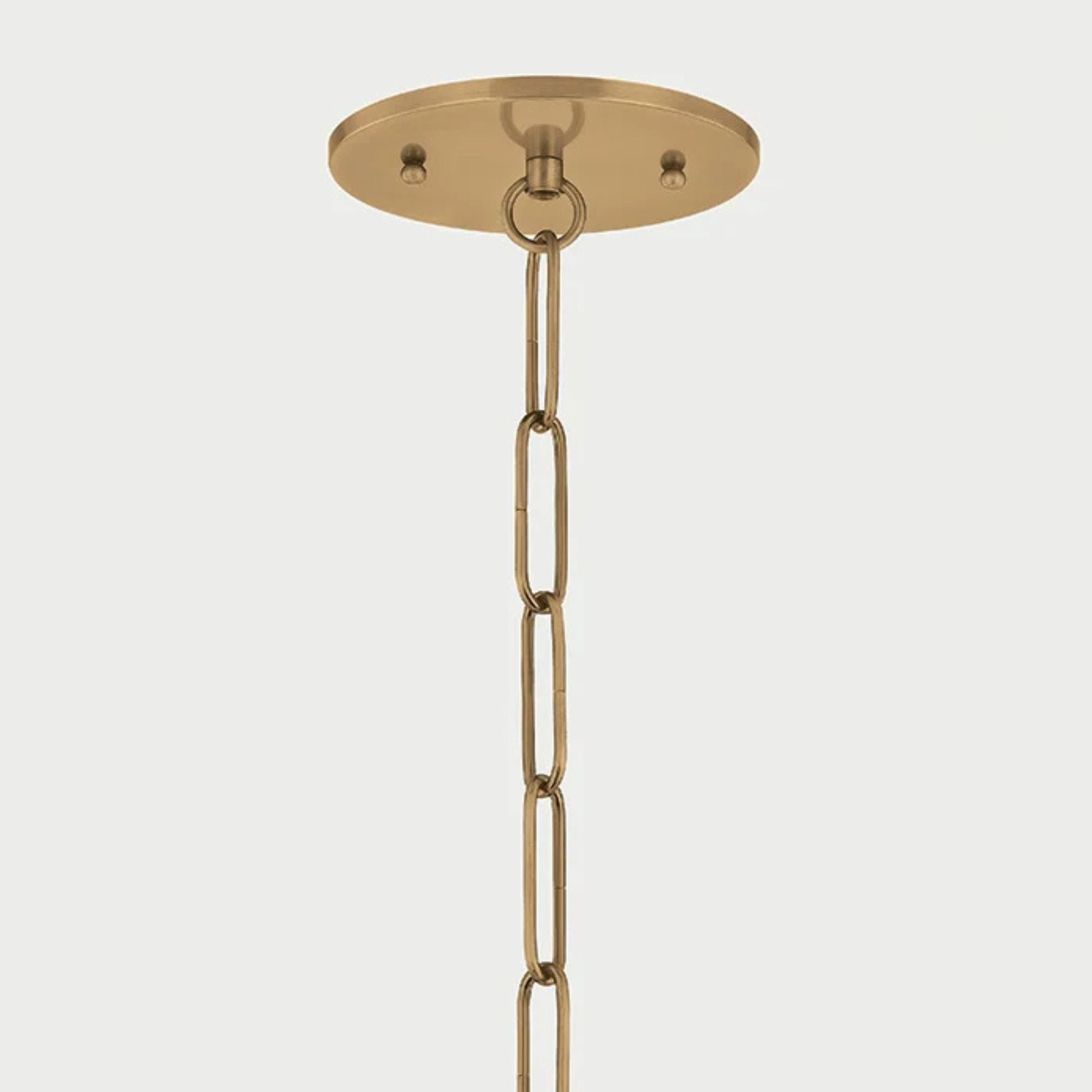 Troy Era 14 in. Pendant Light, Patina Brass with Opal Glossy Glass