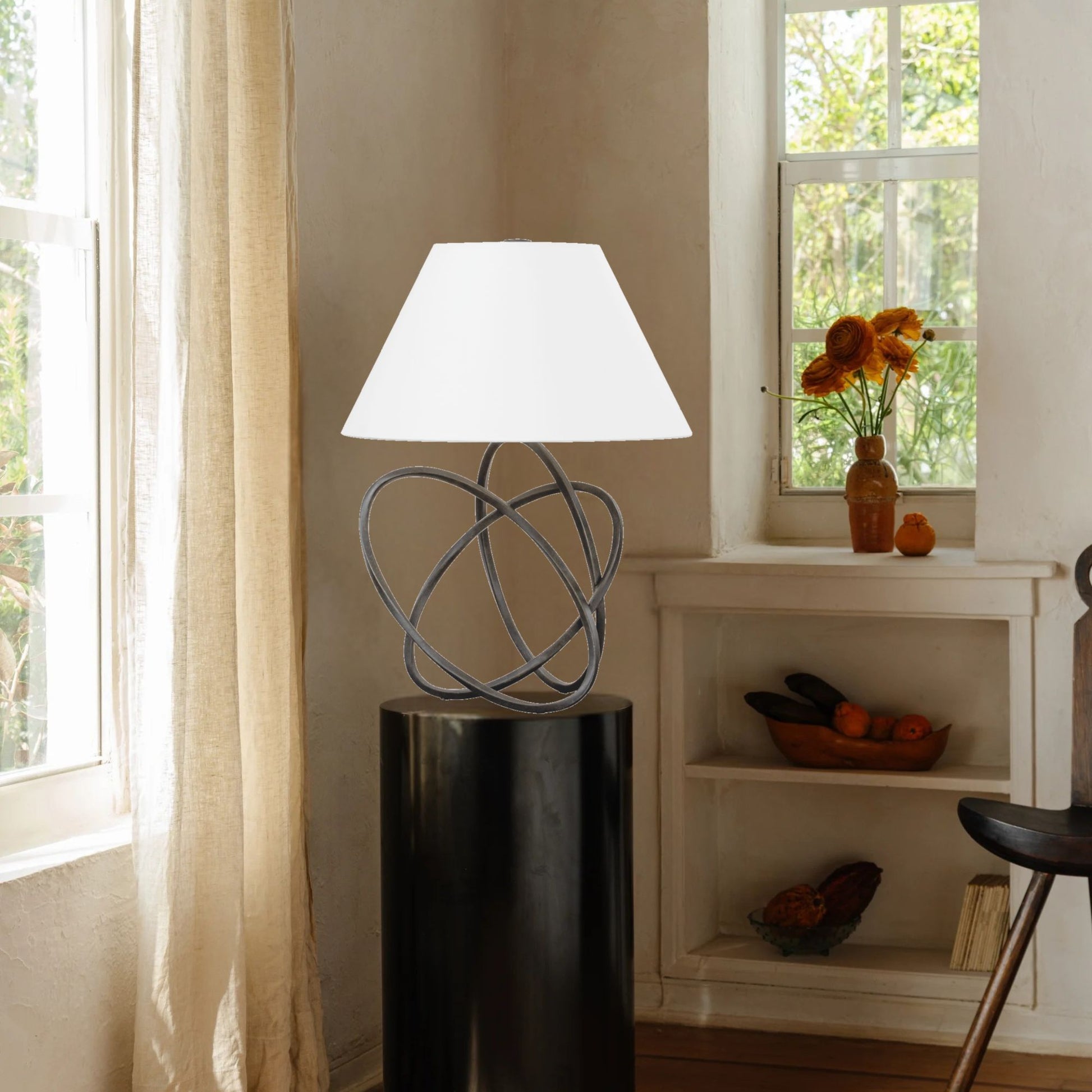 Troy Lighting - Fortuna Table Lamp French Iron Finish | Bees Lighting