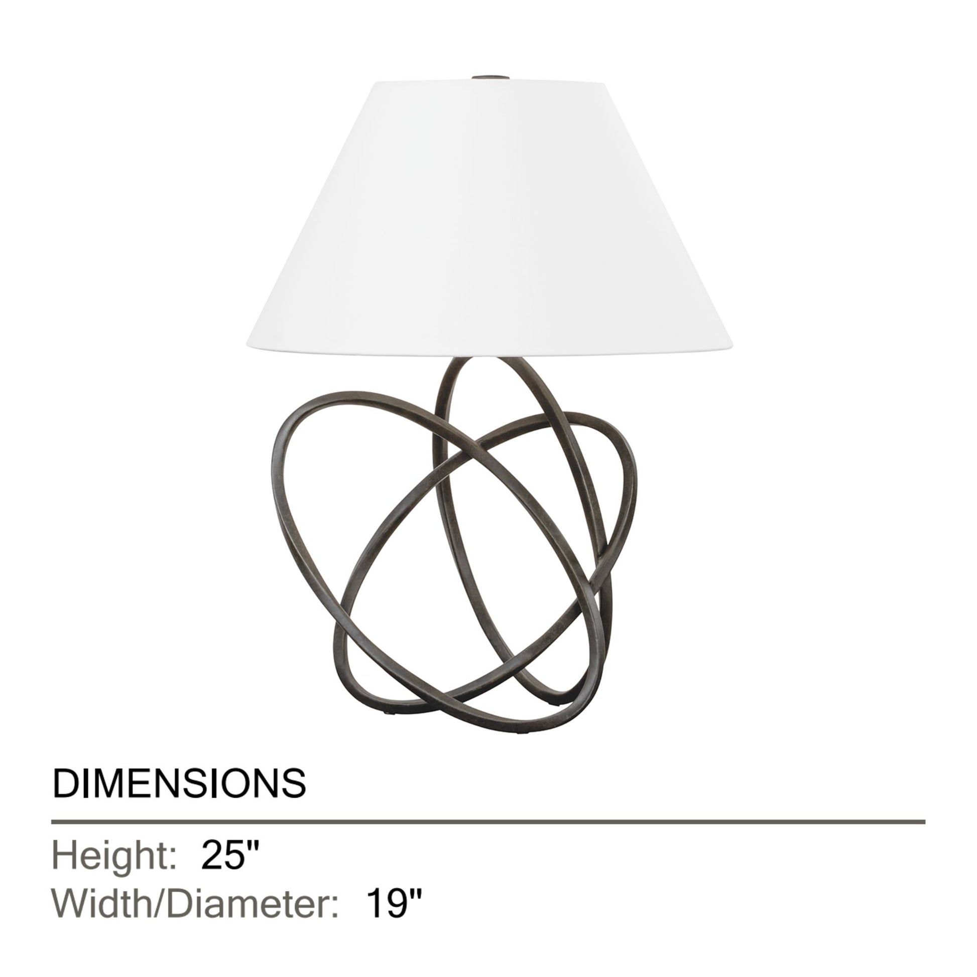 Troy Lighting - Fortuna Table Lamp French Iron Finish | Bees Lighting