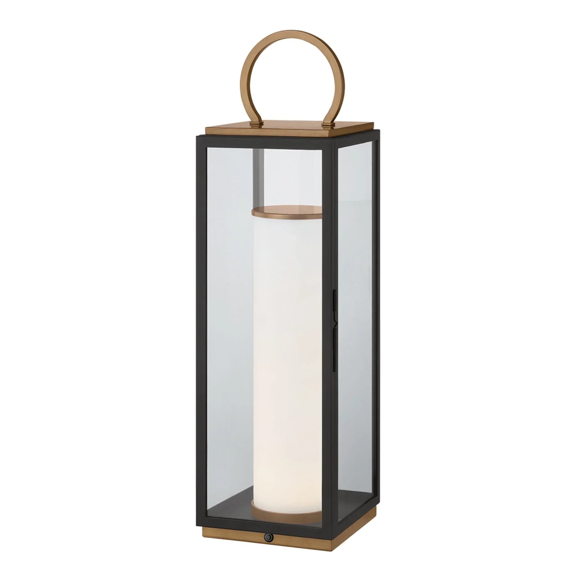 Troy Lighting - Troy Gareth LED Rechargeable Table Lamp - Brass/Black Finish | Bees Lighting