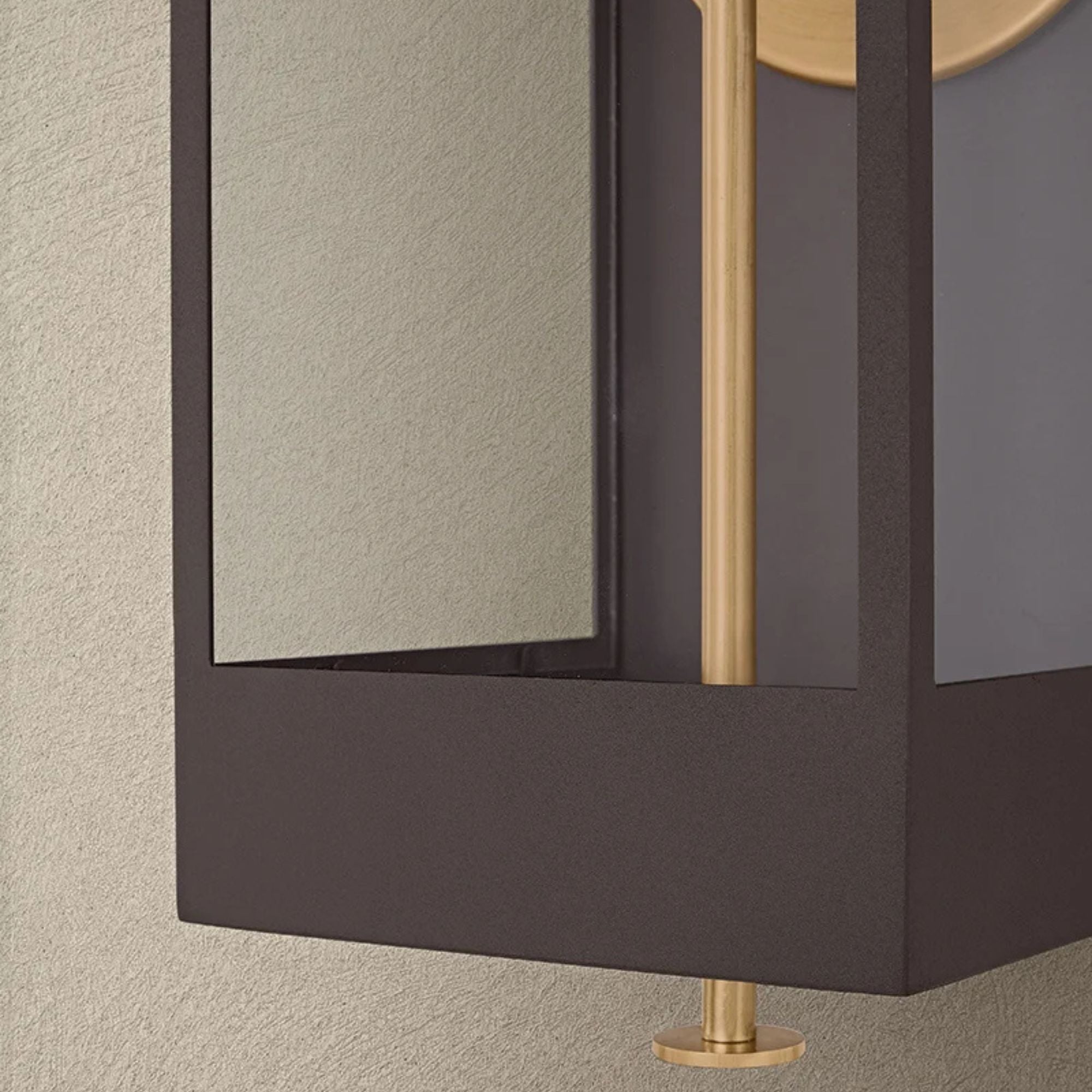 Troy Garvey 27 in. Wall Sconce, Textured Bronze & Patina Brass with Clear Glass
