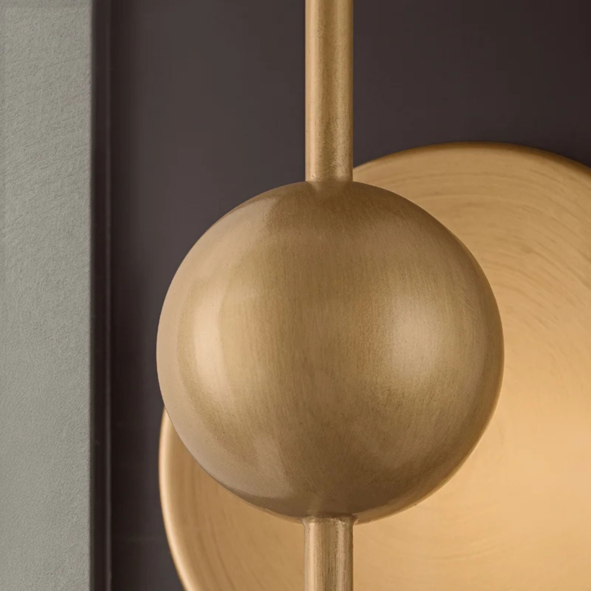 Troy Garvey 34.25 in. Wall Sconce, Textured Bronze & Patina Brass with Clear Glass