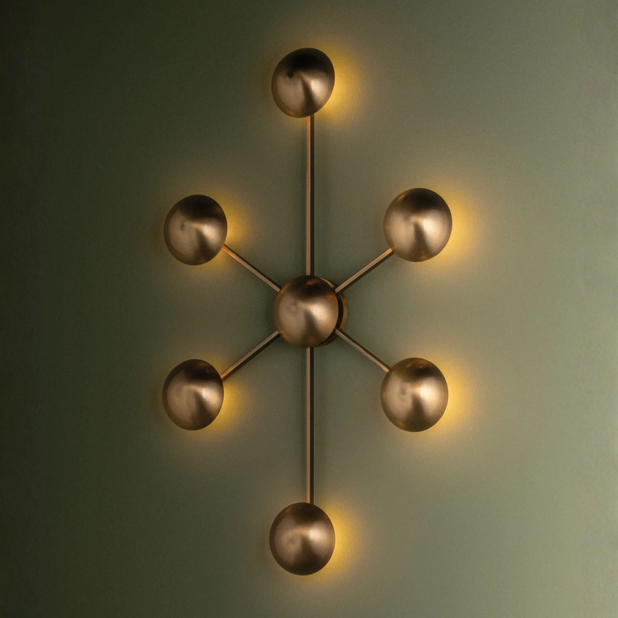 Troy Giovanni 34.75 in. Wall Sconce, Patina Brass, Integrated LED