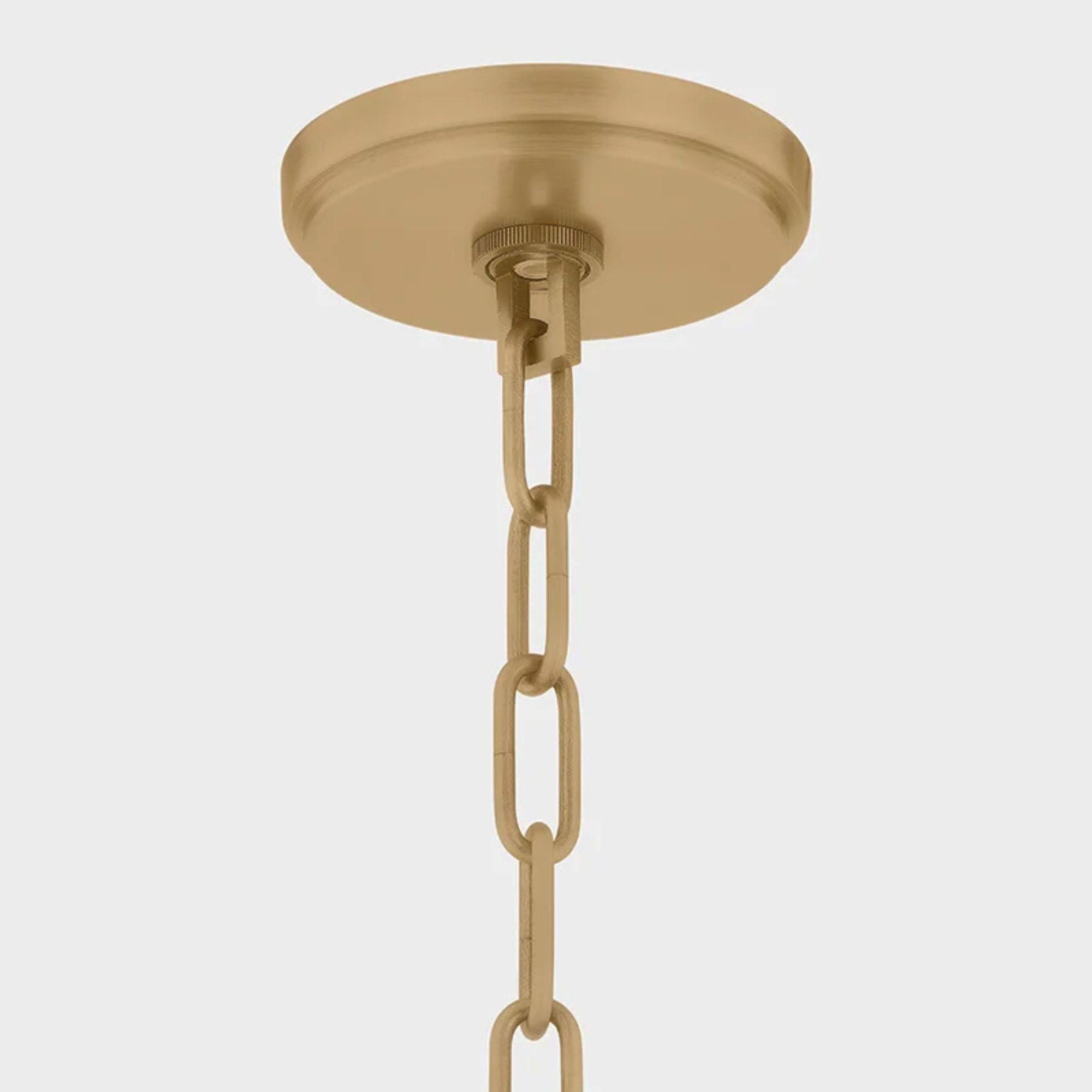 Troy Glint 14 in. Pendant Light, Patina Brass with Holophane Glass