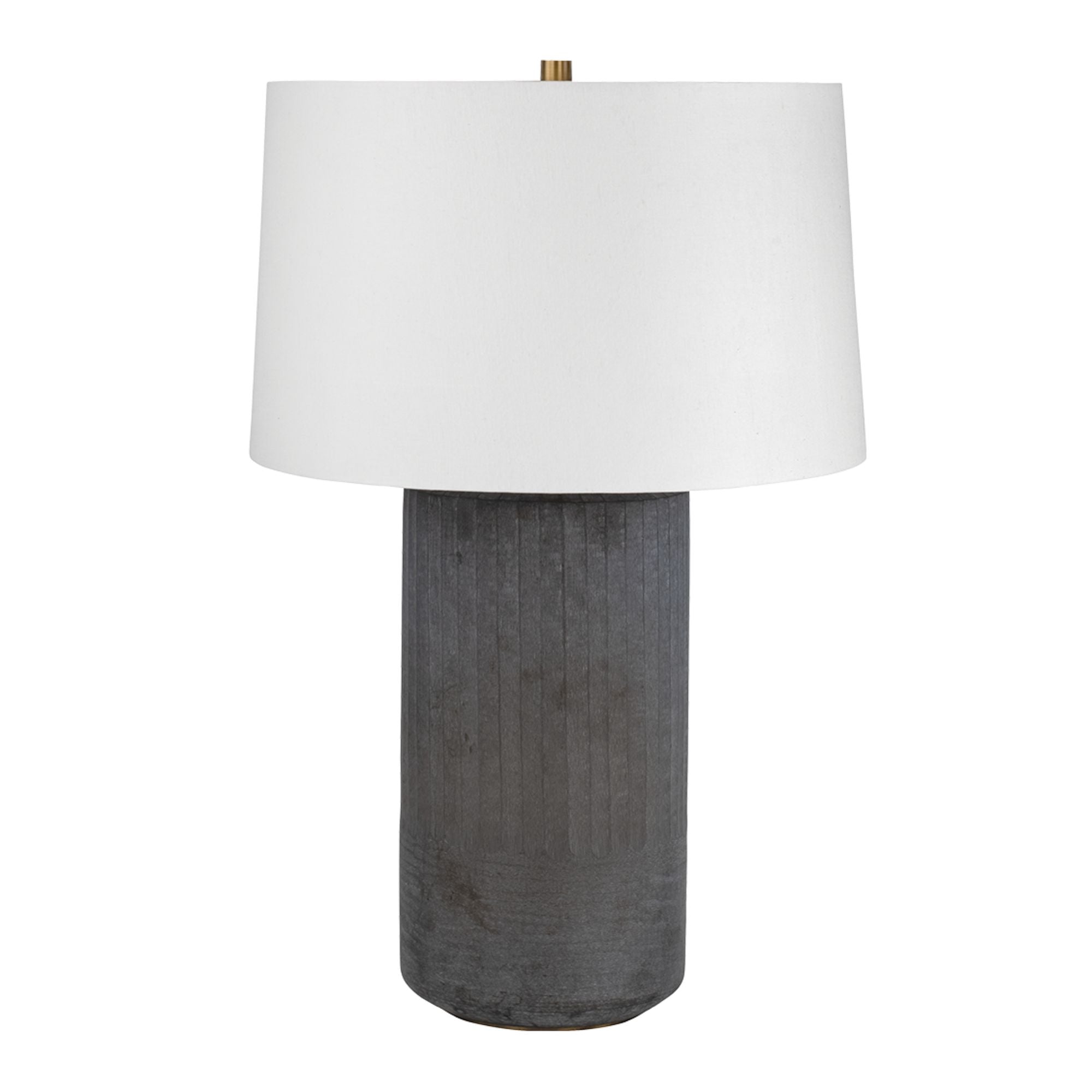 Greyson 29" Table Lamp, Patina Brass Finish