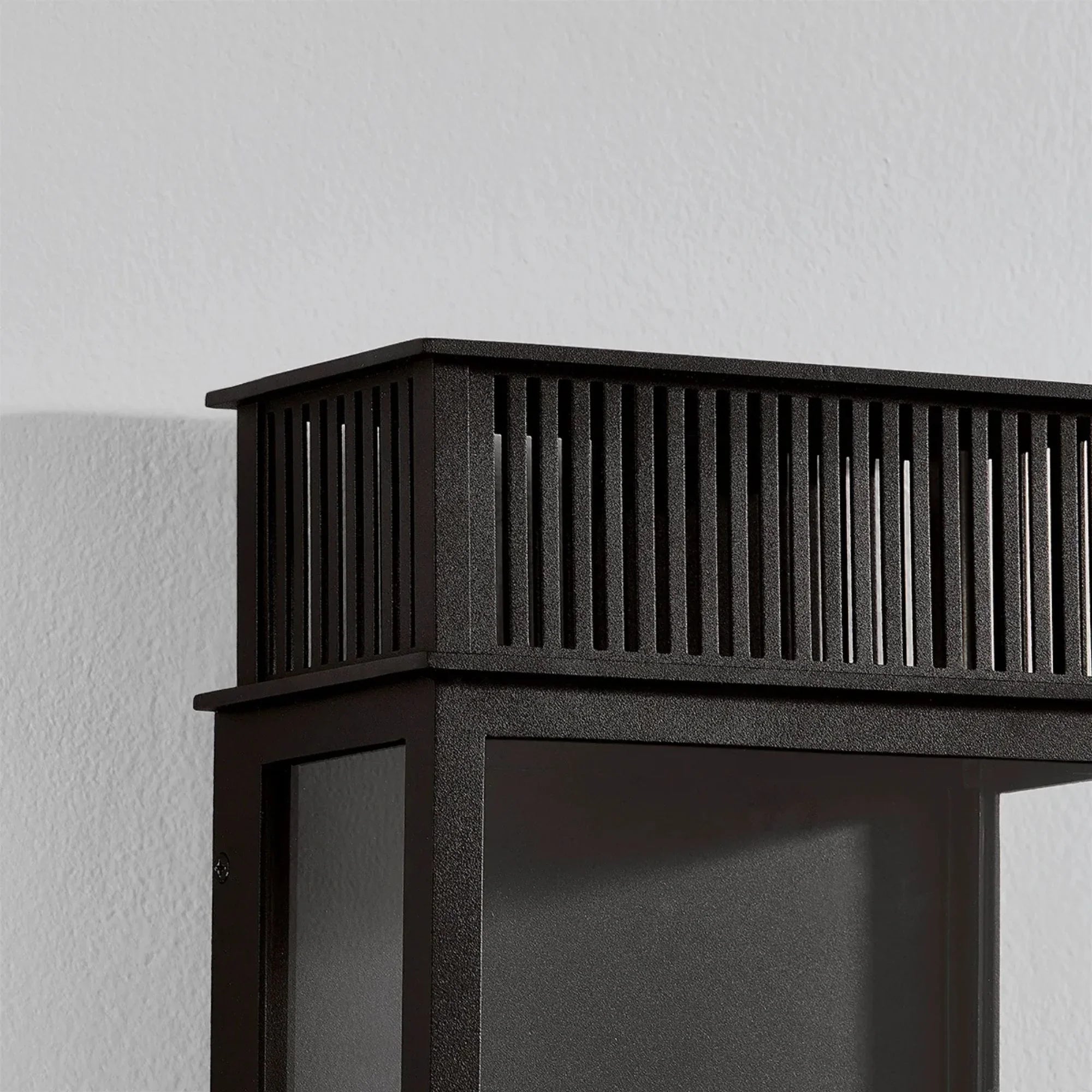 Gridley 18" 2-Light Outdoor Wall Sconce, Textured Black Finish