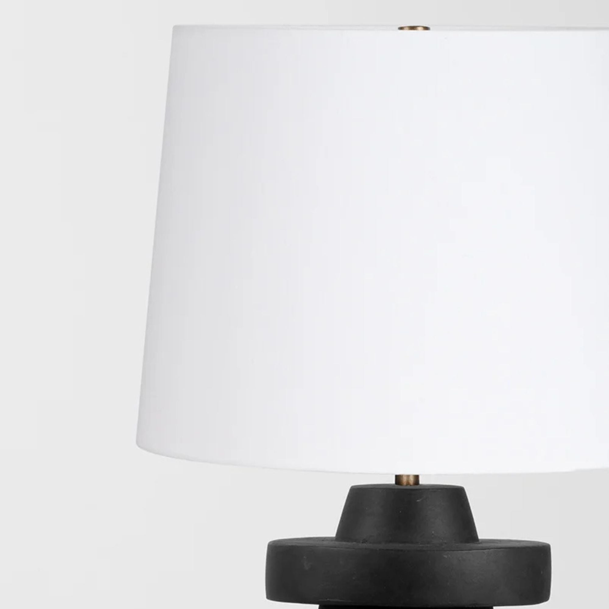 Troy Lighting - Grover 25" Table Lamp, Patina Brass/Ceramic Charcoal Finish | Bees Lighting