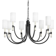 Gustine 42" 8-Light Chandelier, Forged Iron Finish