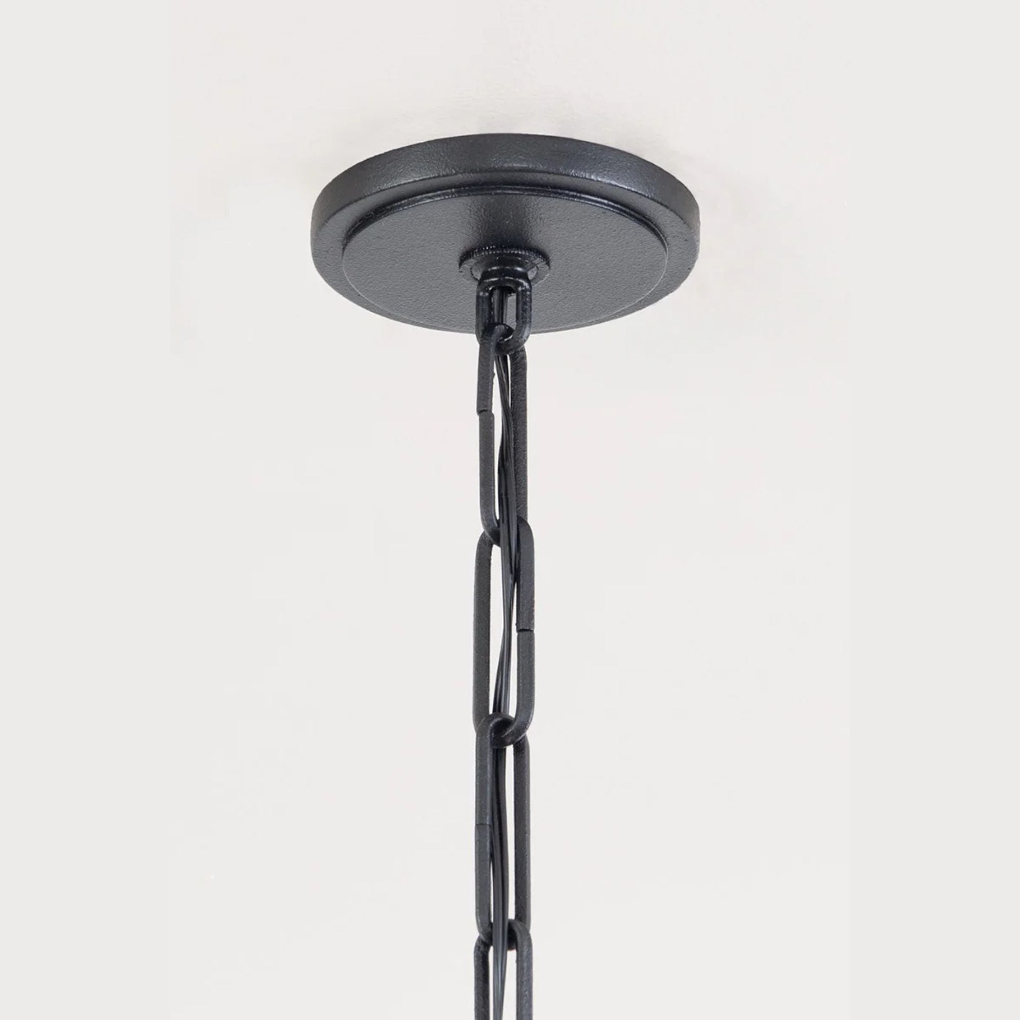 Gustine 42" 8-Light Chandelier, Forged Iron Finish