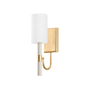 Gustine 14" Wall Sconce, Vintage Gold Leaf Finish