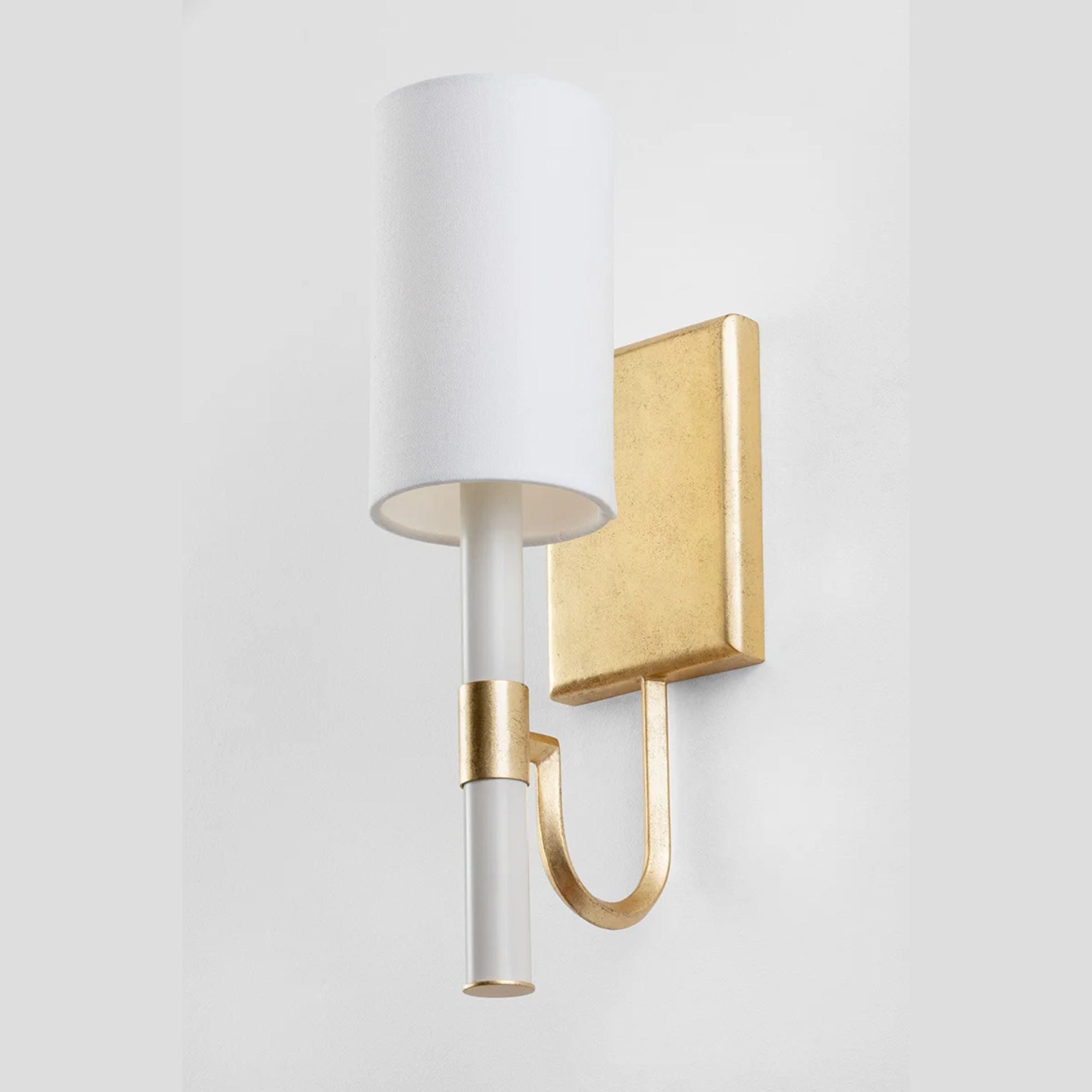 Gustine 14" Wall Sconce, Vintage Gold Leaf Finish