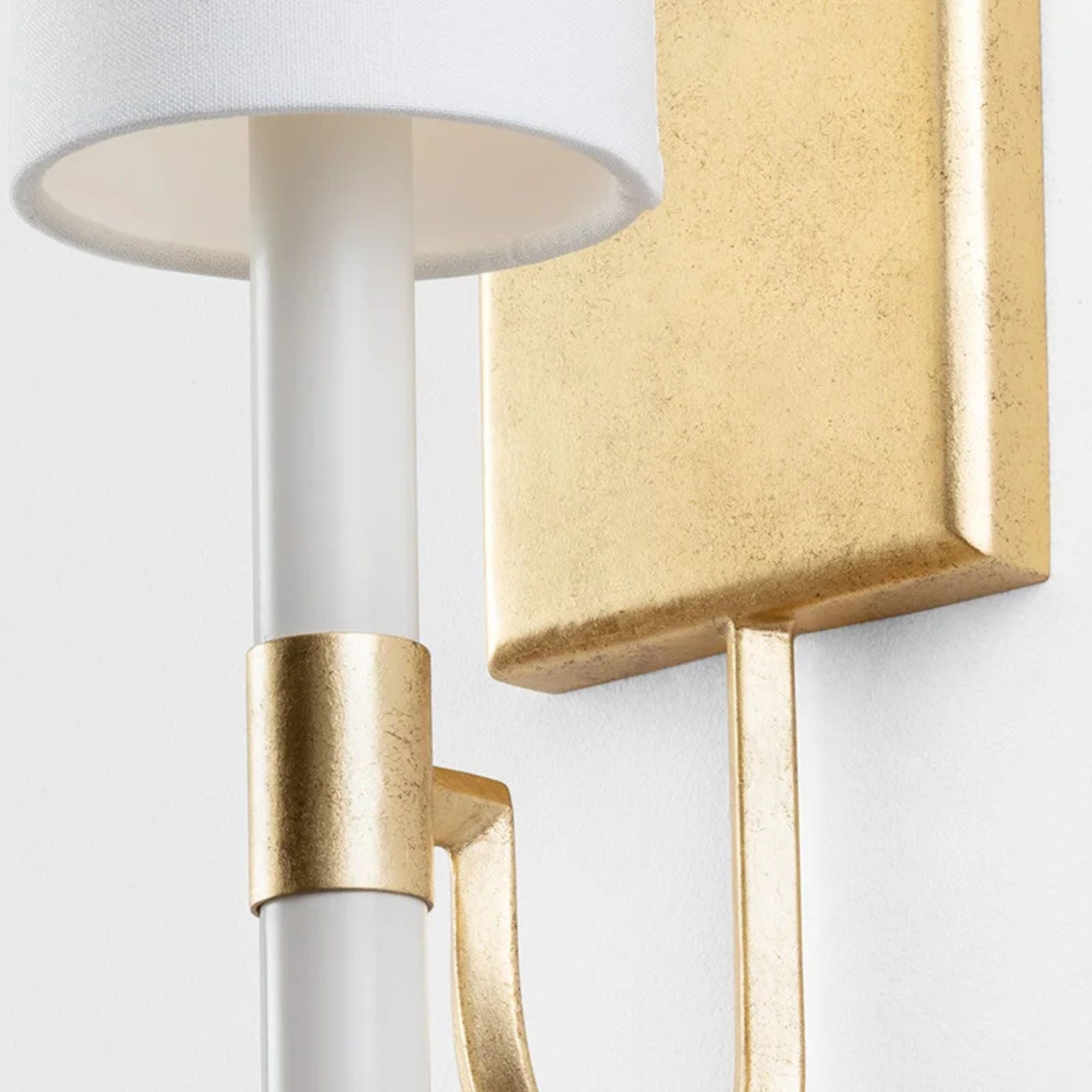 Gustine 14" Wall Sconce, Vintage Gold Leaf Finish