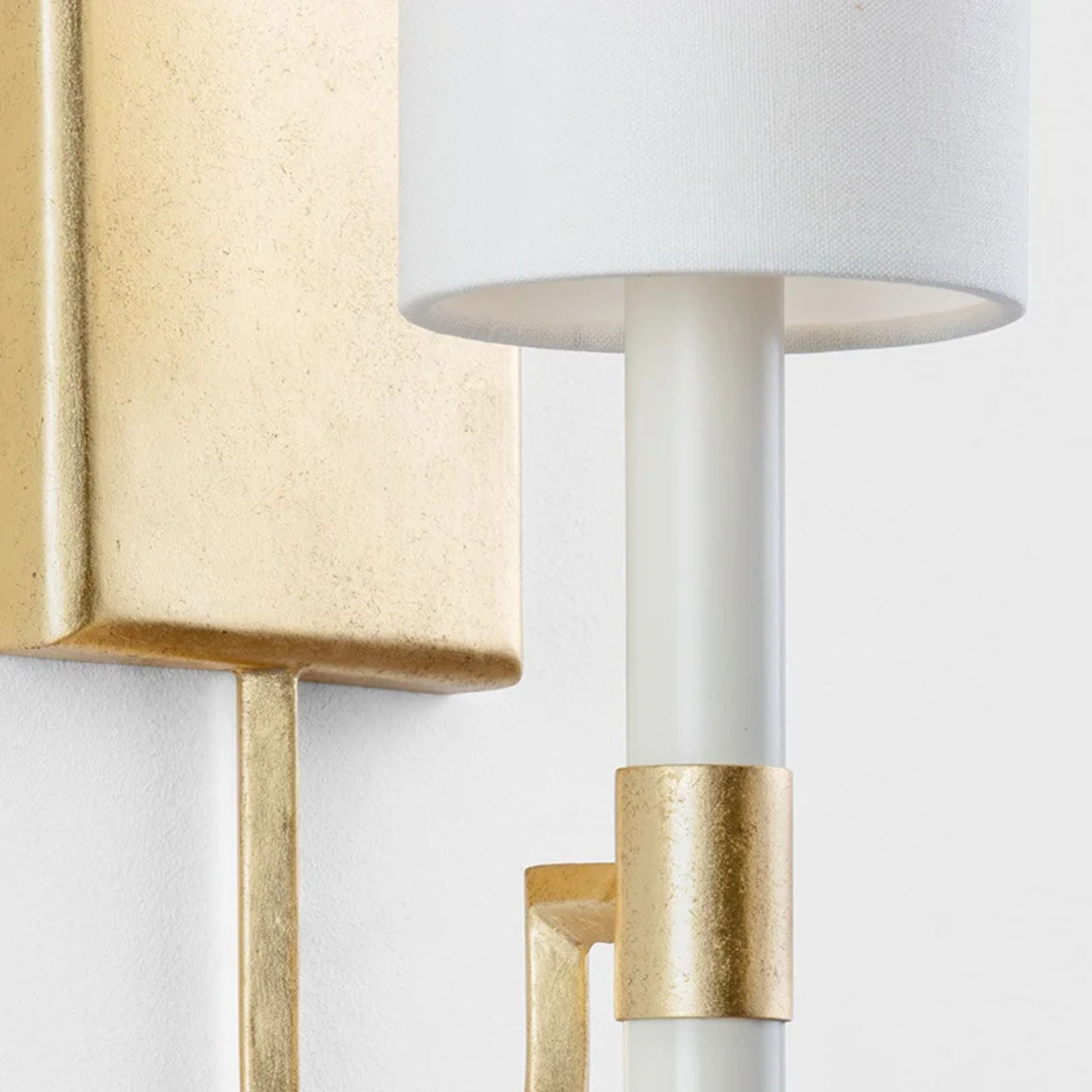 Gustine 14" Wall Sconce, Vintage Gold Leaf Finish