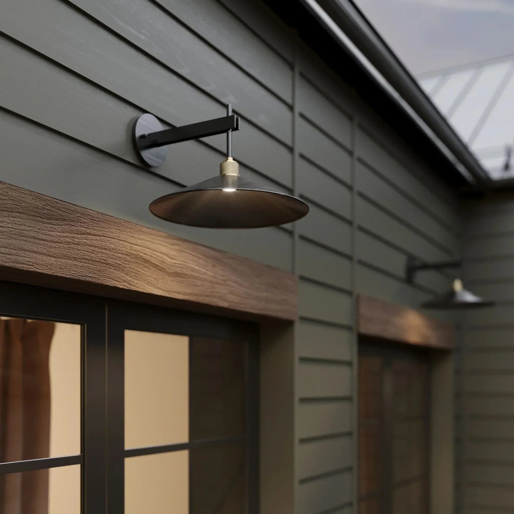 Troy Lighting - Troy Harac LED Outdoor Wall Sconce - Patina Brass/Bronze Finish | Bees Lighting