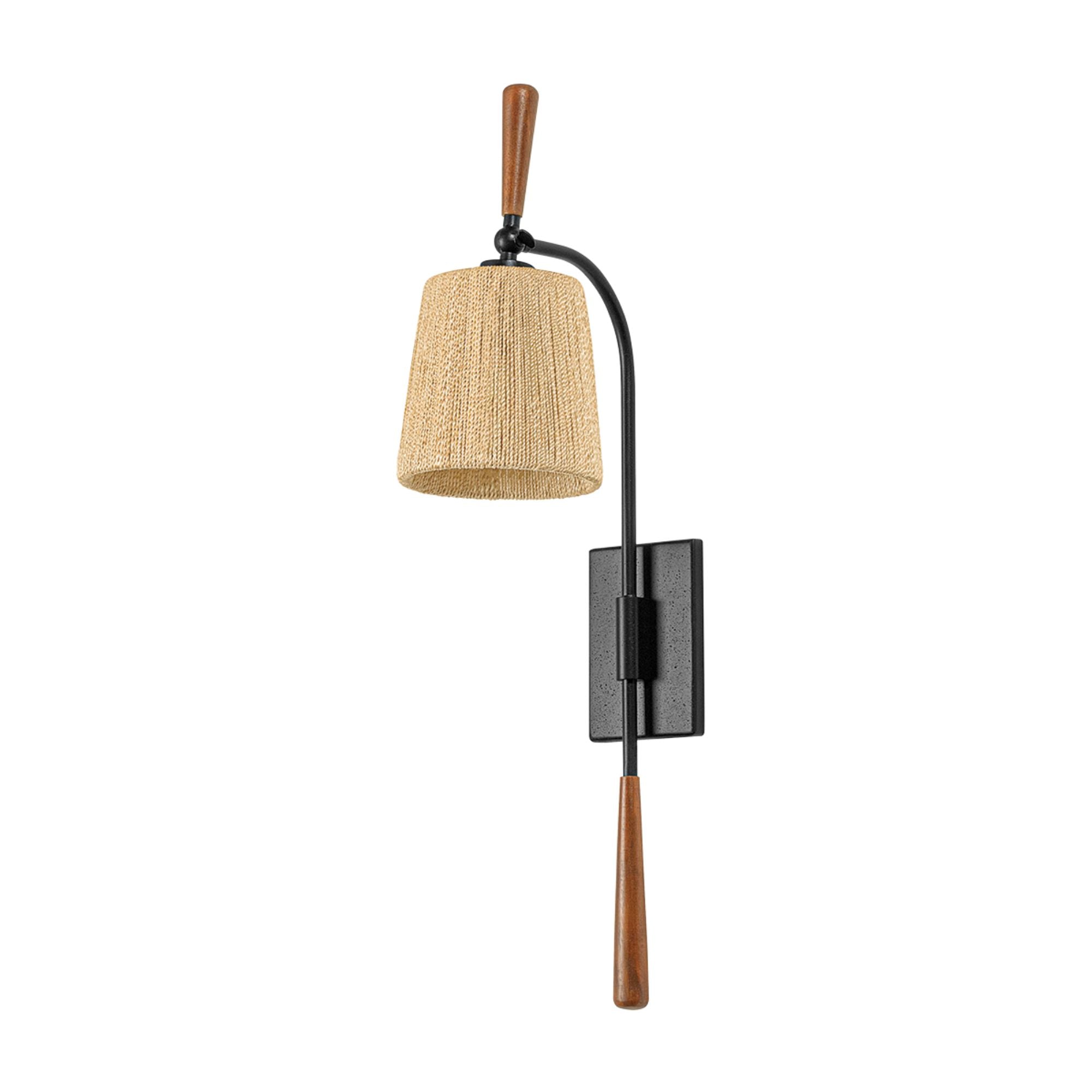 Harlyn 29" Wall Sconce, Textured Black Finish