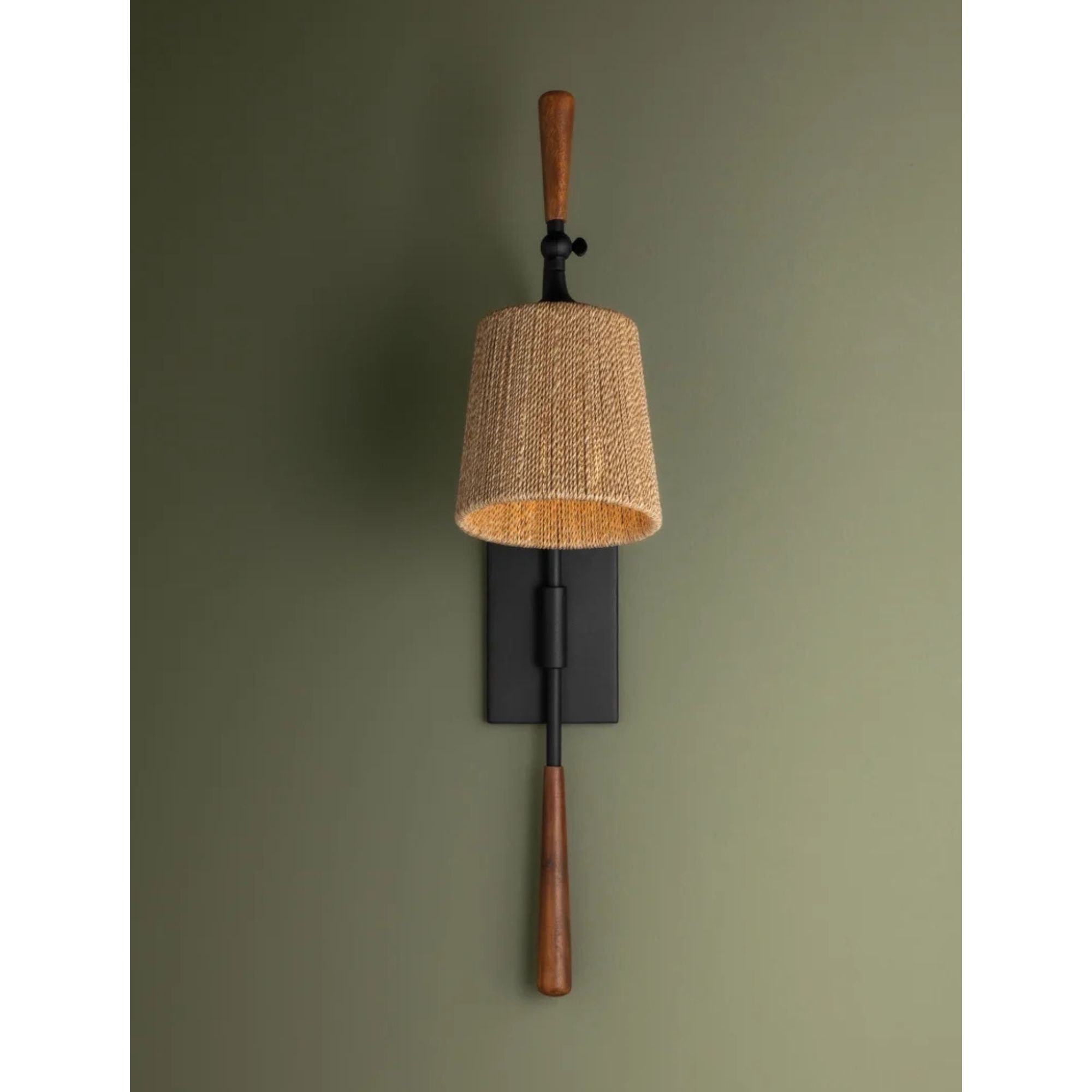 Harlyn 29" Wall Sconce, Textured Black Finish
