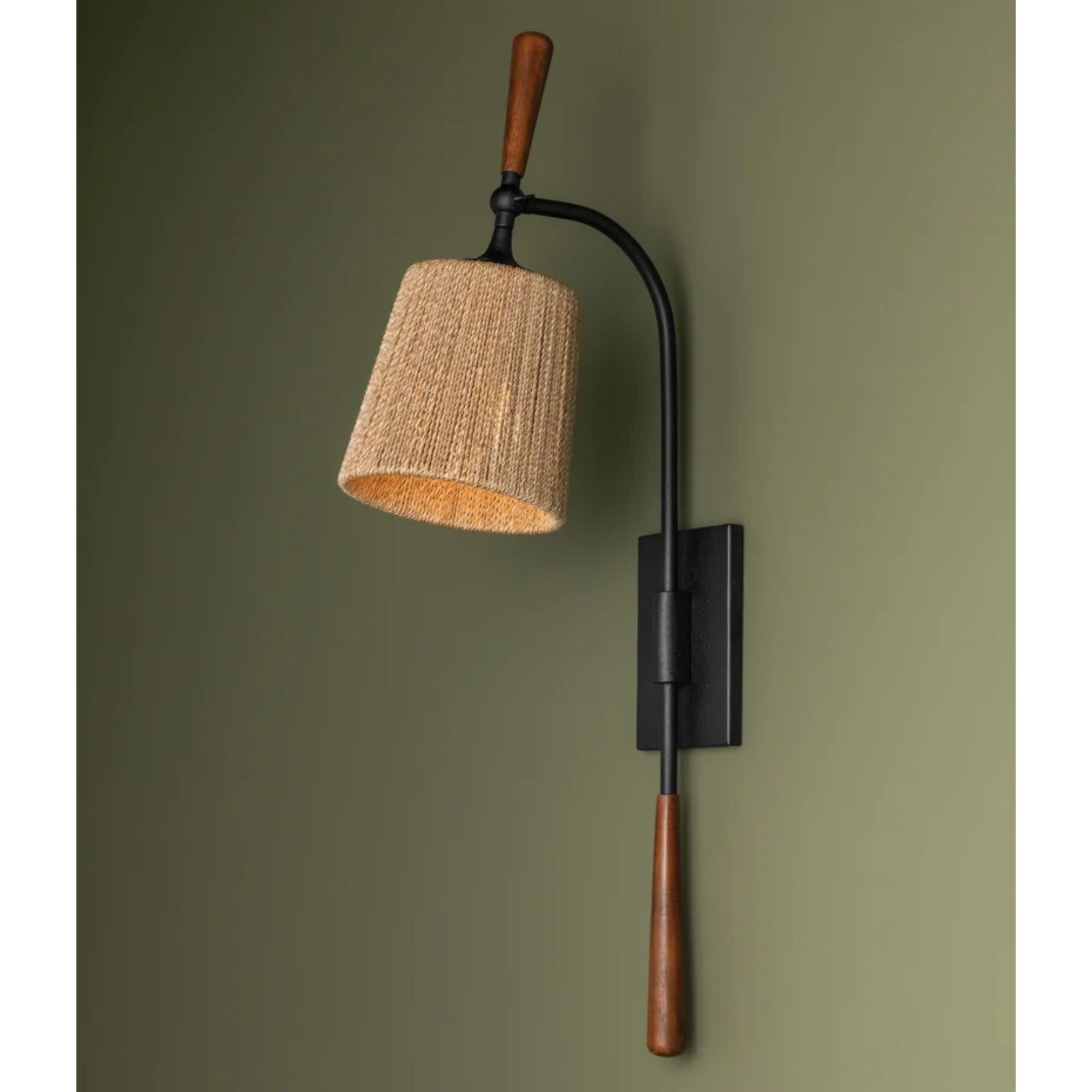 Harlyn 29" Wall Sconce, Textured Black Finish