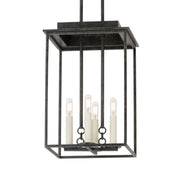 Hart 18" 4-Light Hangining Lantern, French Iron Finish