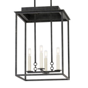 Hart 23" 4-Light Hanging Lantern, French Iron Finish