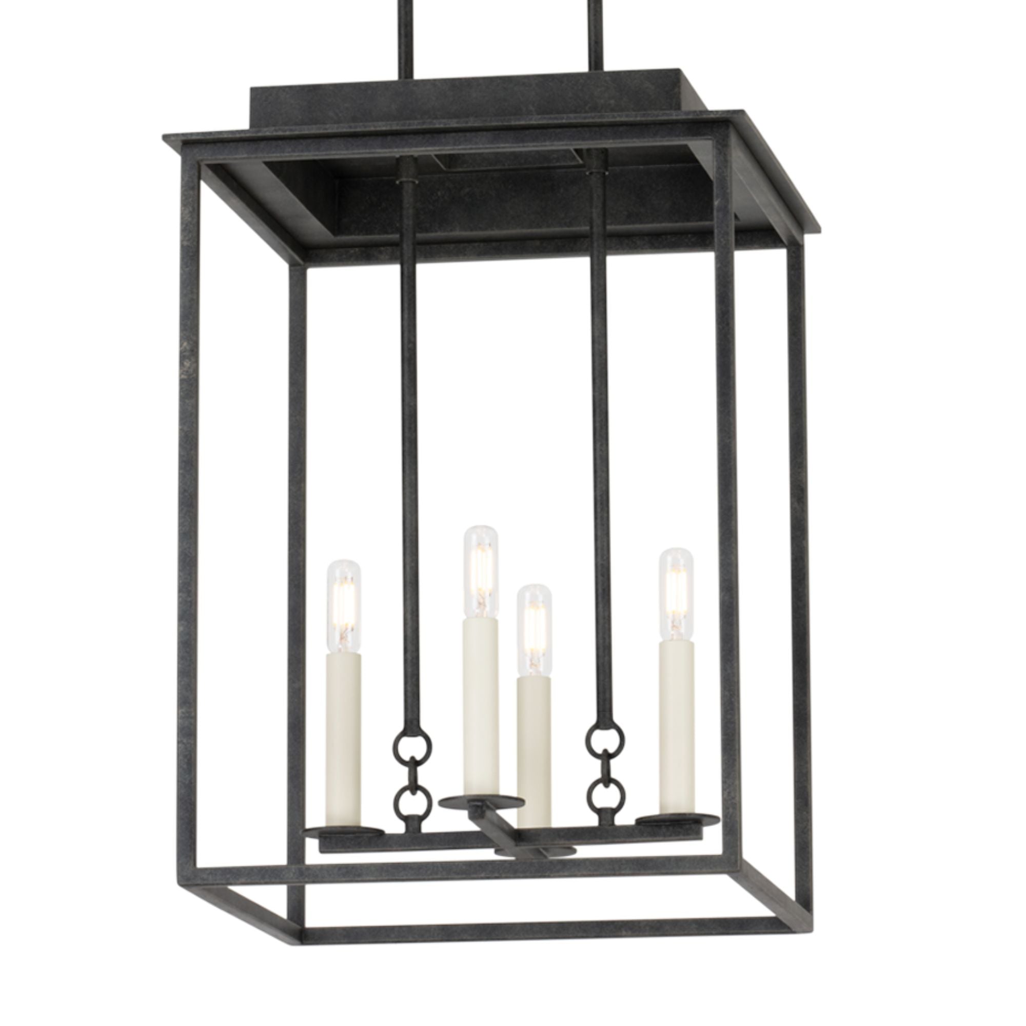 Troy Hart Hanging Lantern - French Iron Finish