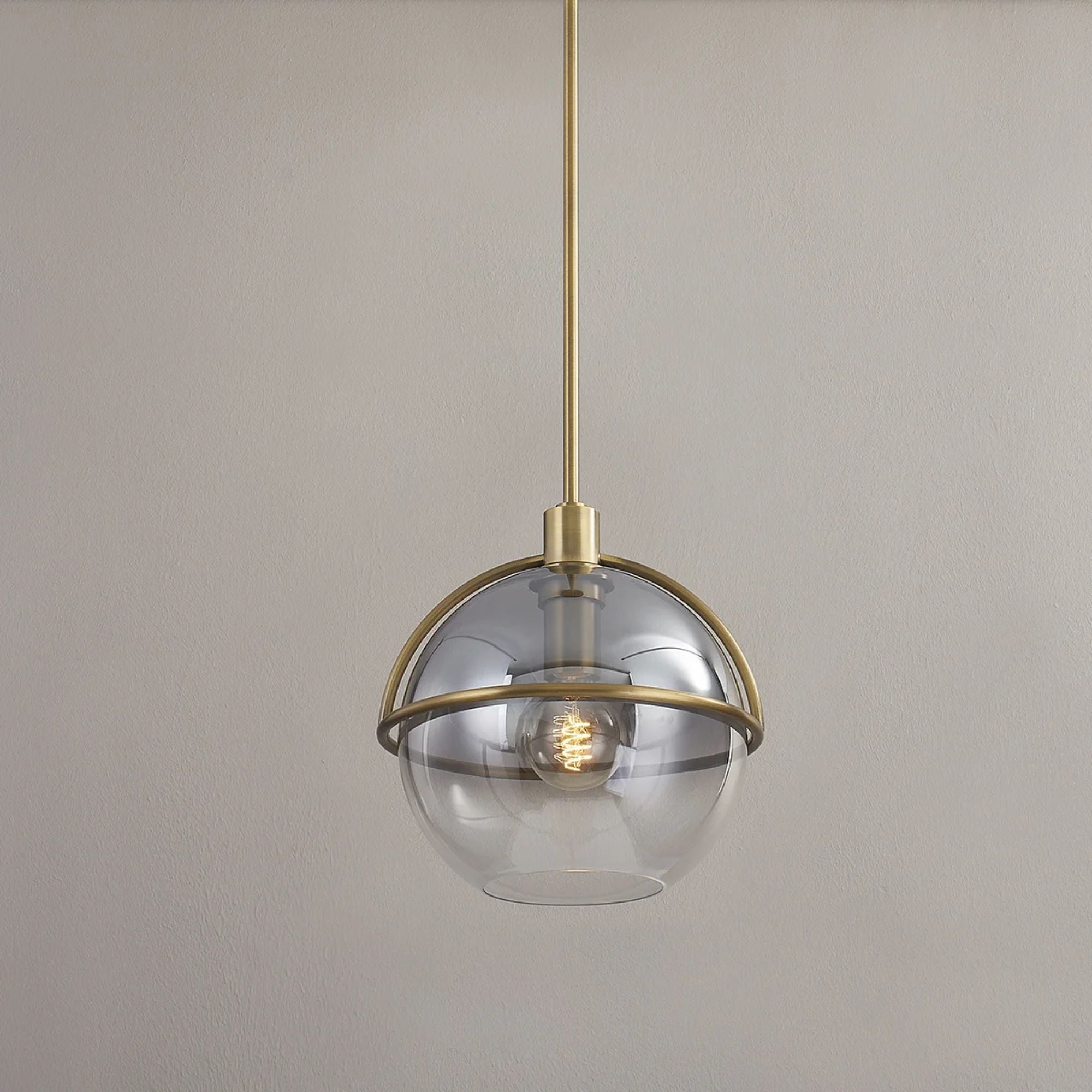 Ivins 12" Pendant, Patina Brass Finish
