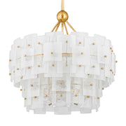 Jacik 24" 6-Light Chandelier, Vintage Gold Leaf Finish