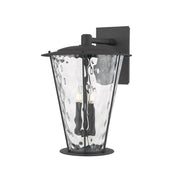 Troy Jantzen Wall Sconce, Texture Black with Clear Optic Glass