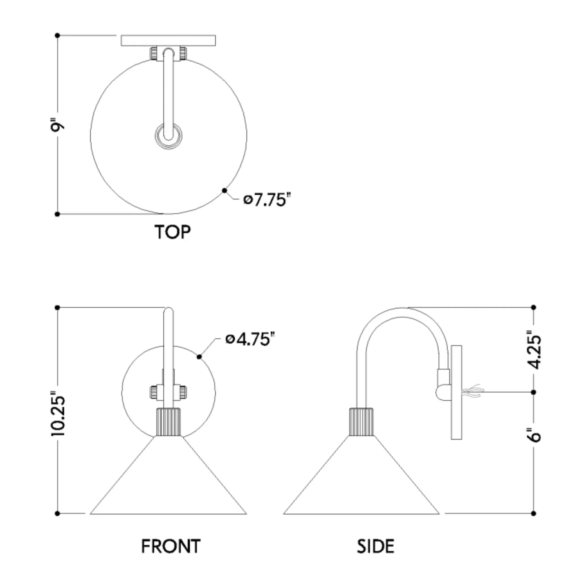 Jovani 10" Bath Sconce, Patina Brass/Soft Sand Finish