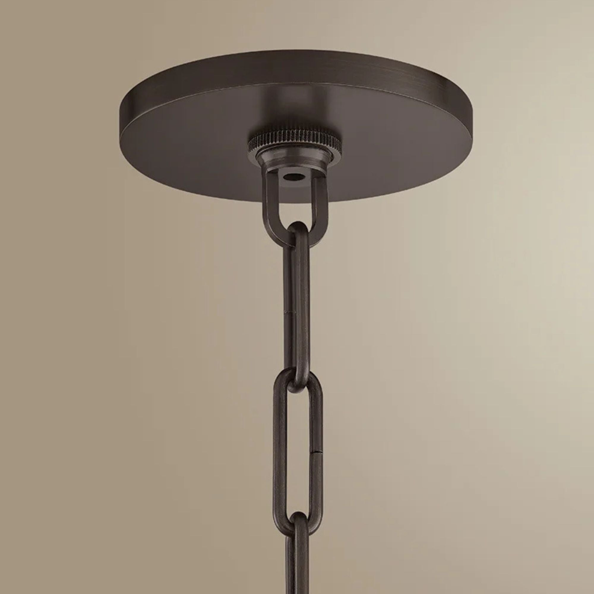 Keats 31.5 in. 5-Light Pendant, Bronze with Natural Woven Shade