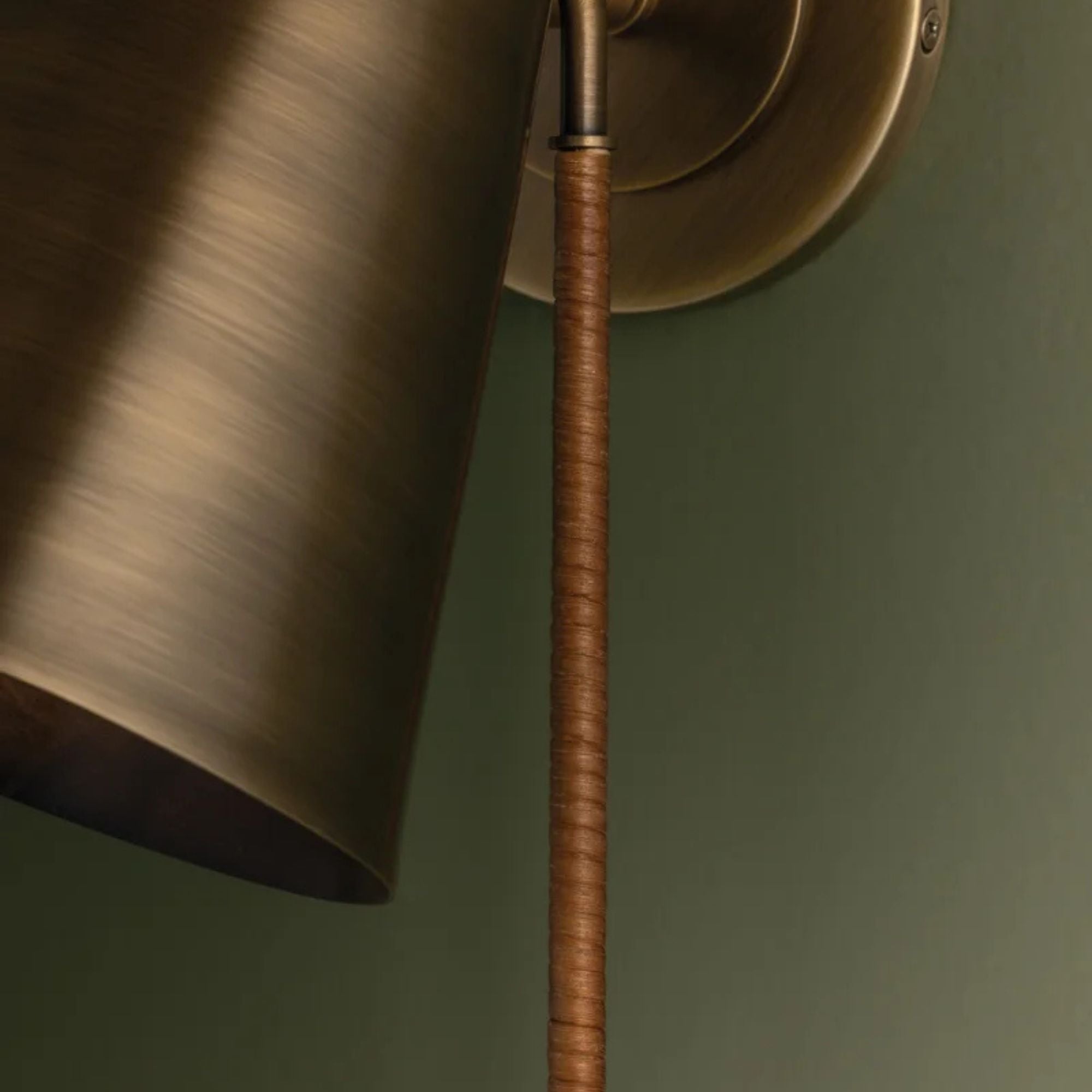 Kobe 12" LED Wall Sconce, Patina Brass Finish