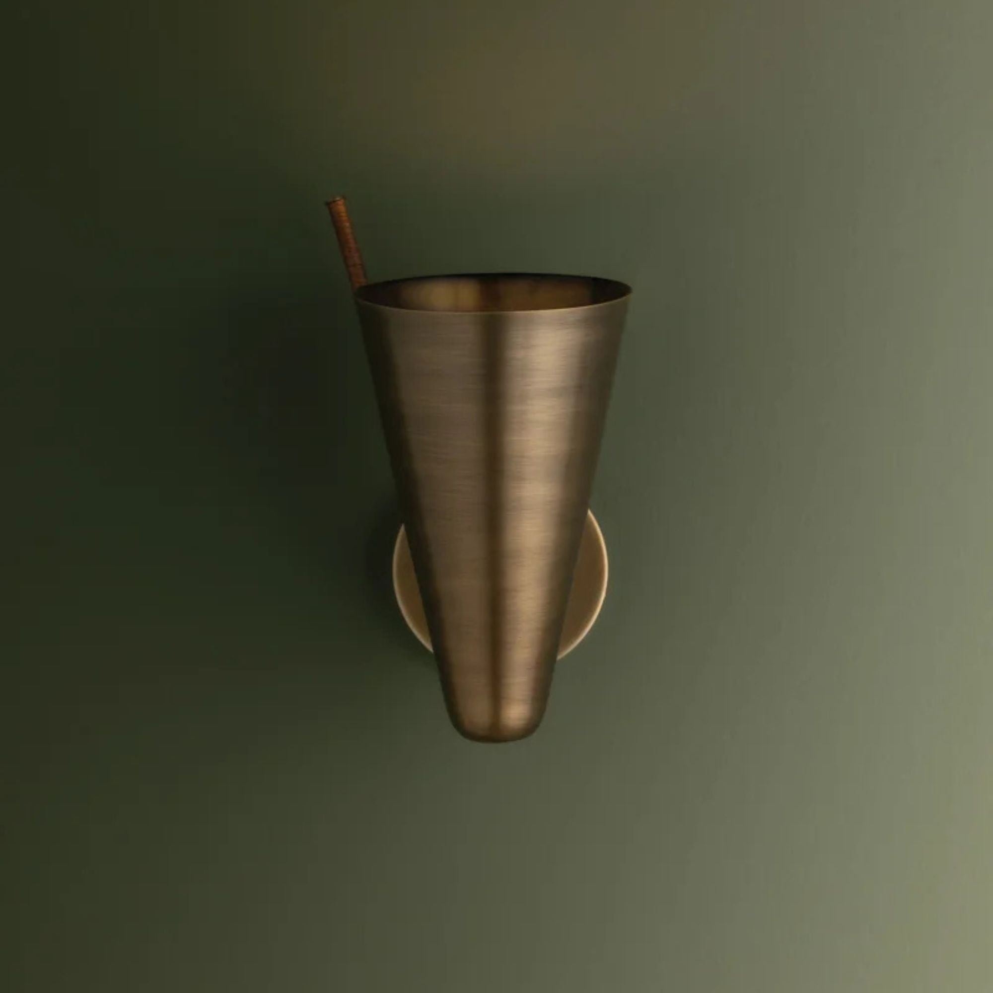 Kobe 12" LED Wall Sconce, Patina Brass Finish