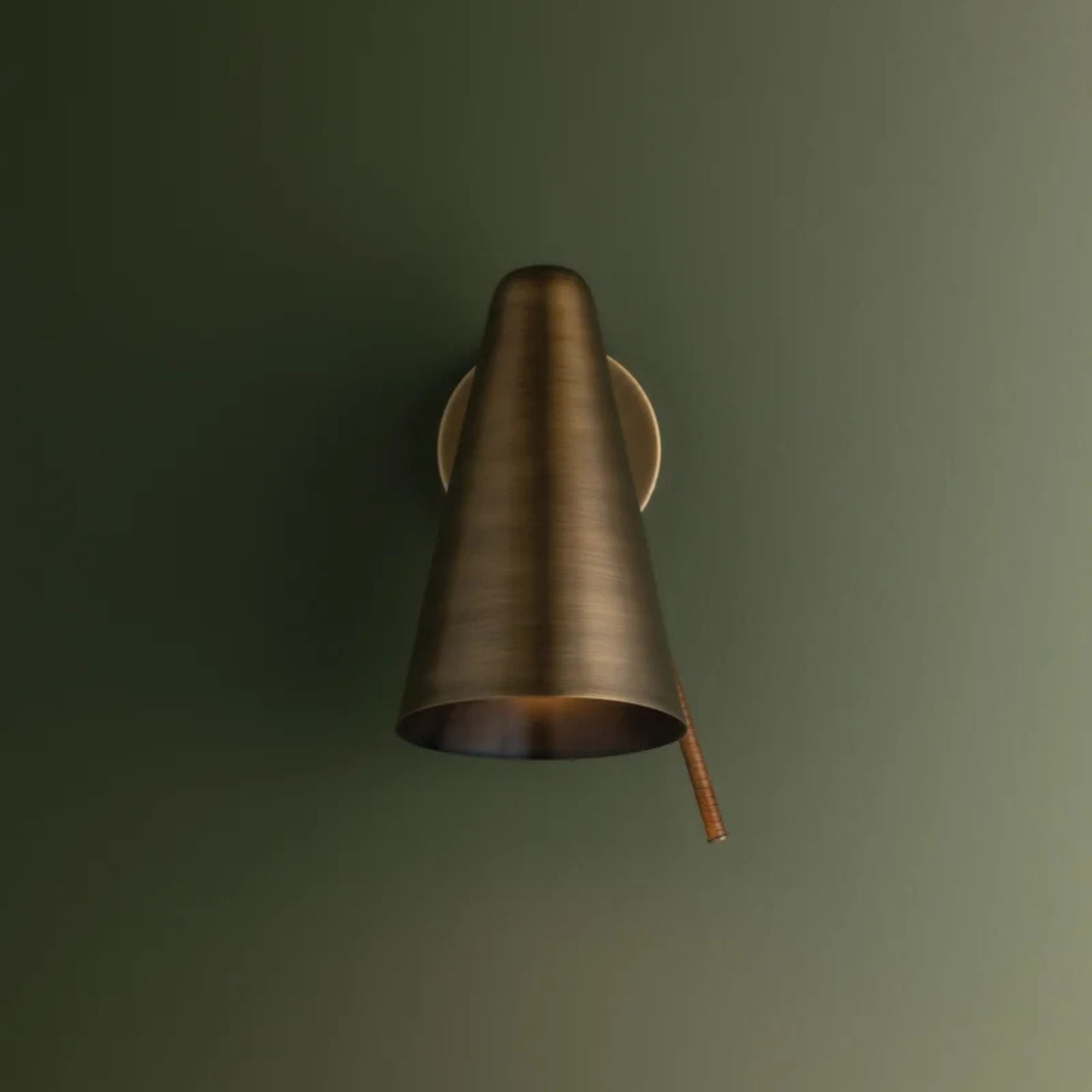 Kobe 12" LED Wall Sconce, Patina Brass Finish