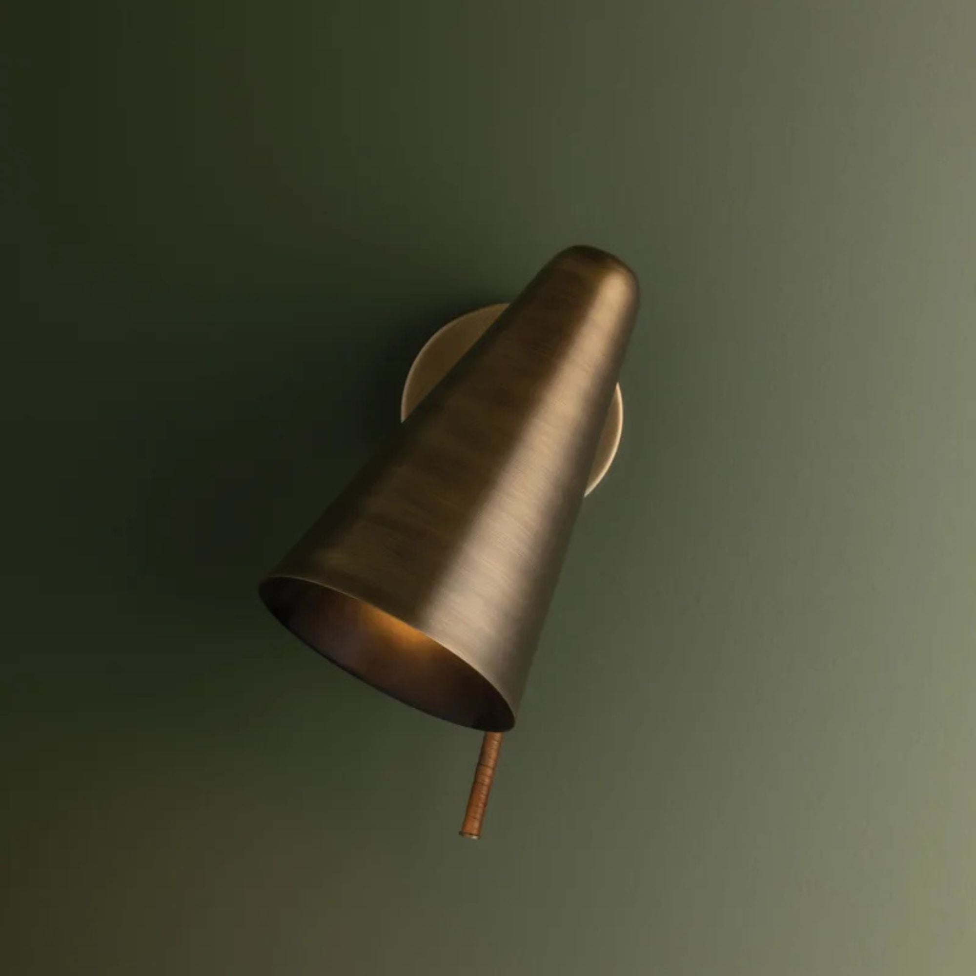 Kobe 12" LED Wall Sconce, Patina Brass Finish