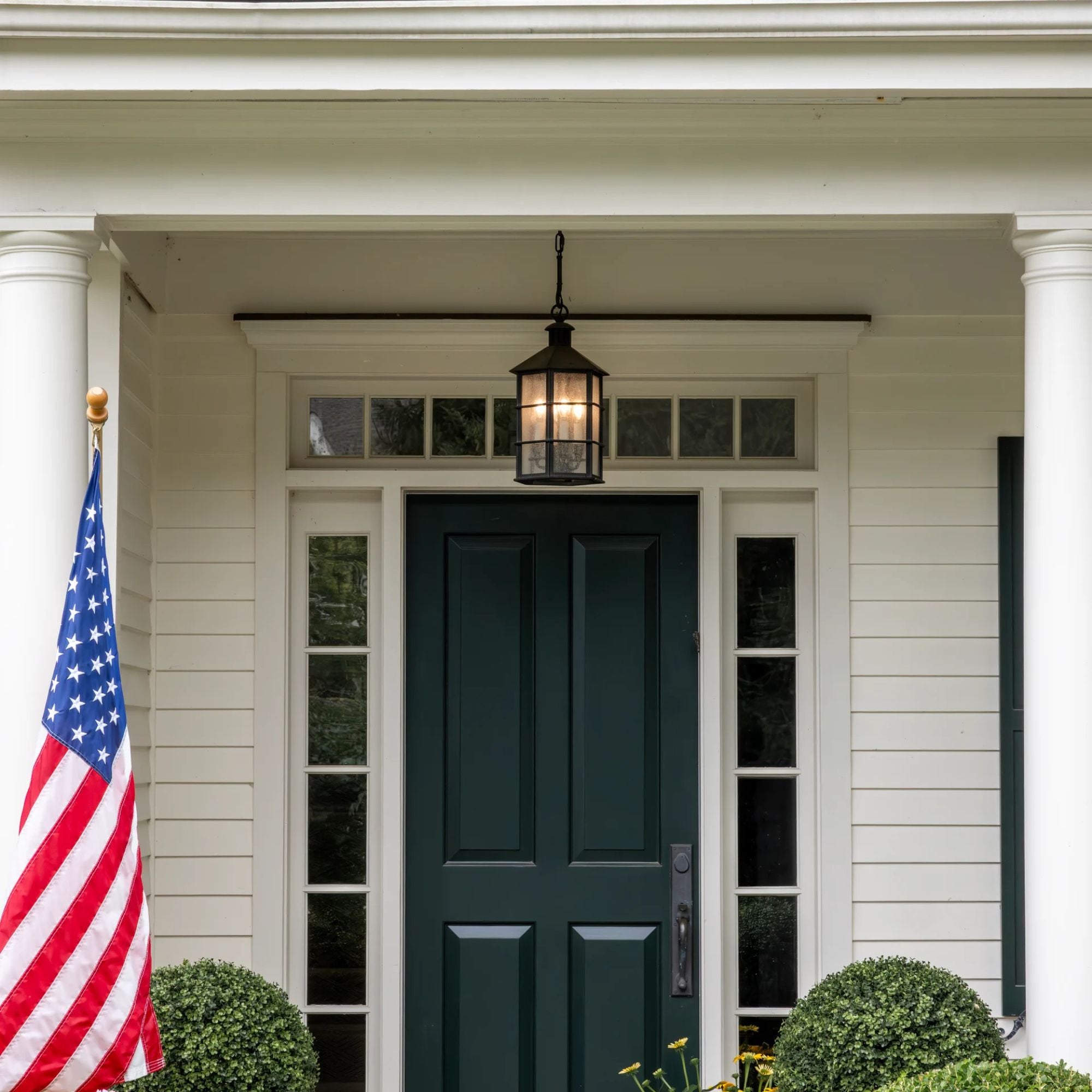 Troy Lighting - Lake County 26" 4-Light Outdoor Lantern, French Iron Finish | Bees Lighting