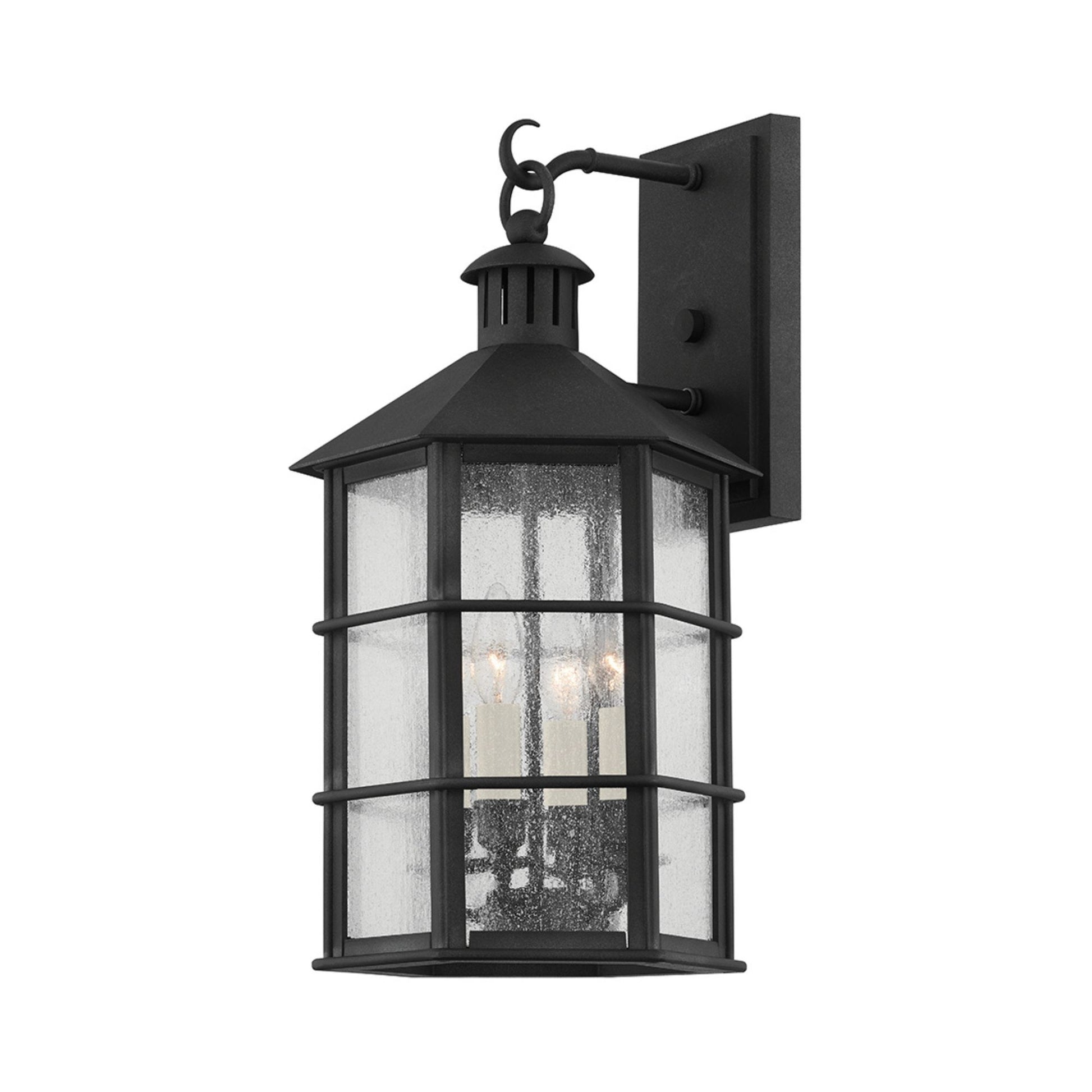 Troy Lighting - Lake County Outdoor Wall Lantern Iron Finish | Bees Lighting