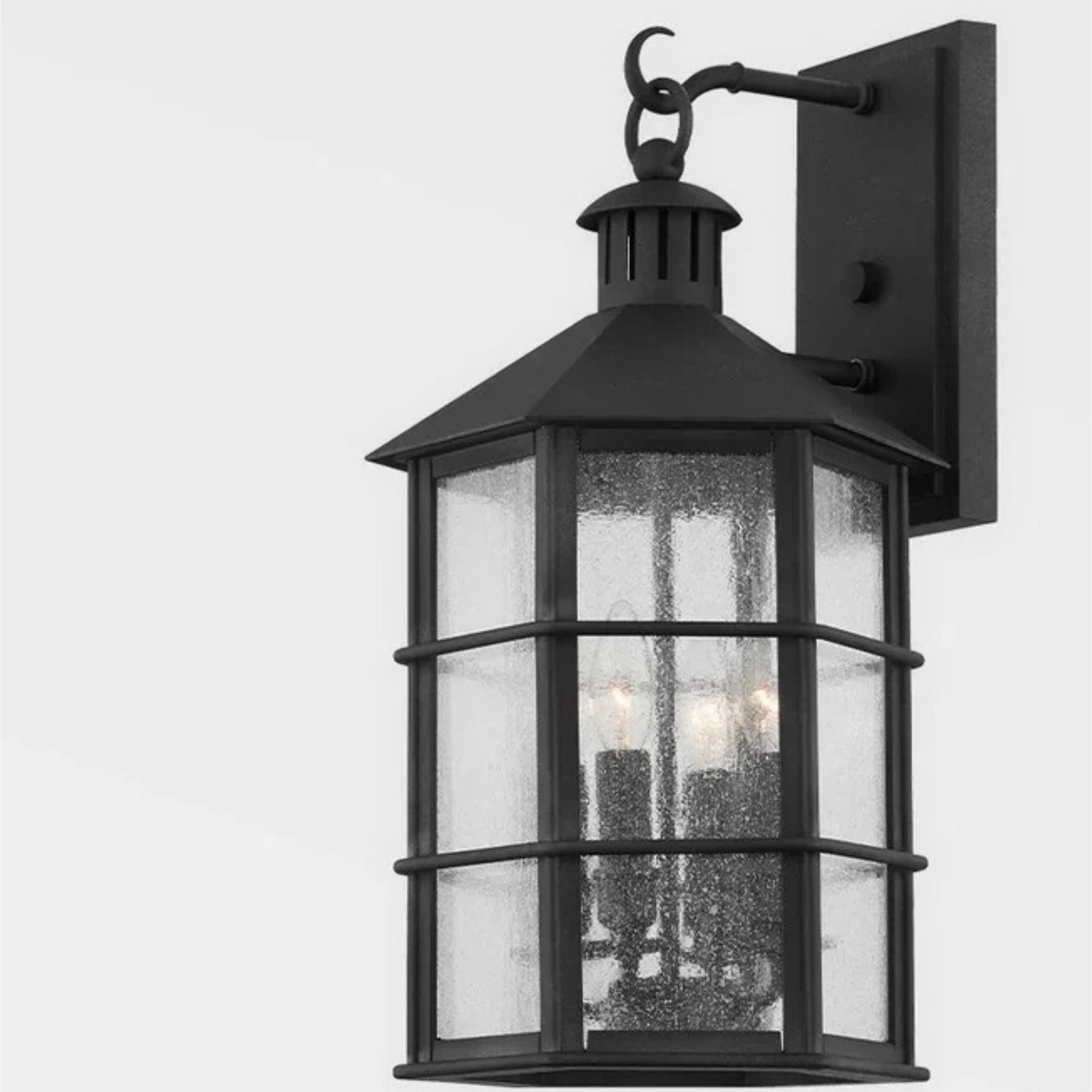 Troy Lighting - Lake County 21" 4-Light Outdoor Wall Sconce, French Iron Finish | Bees Lighting