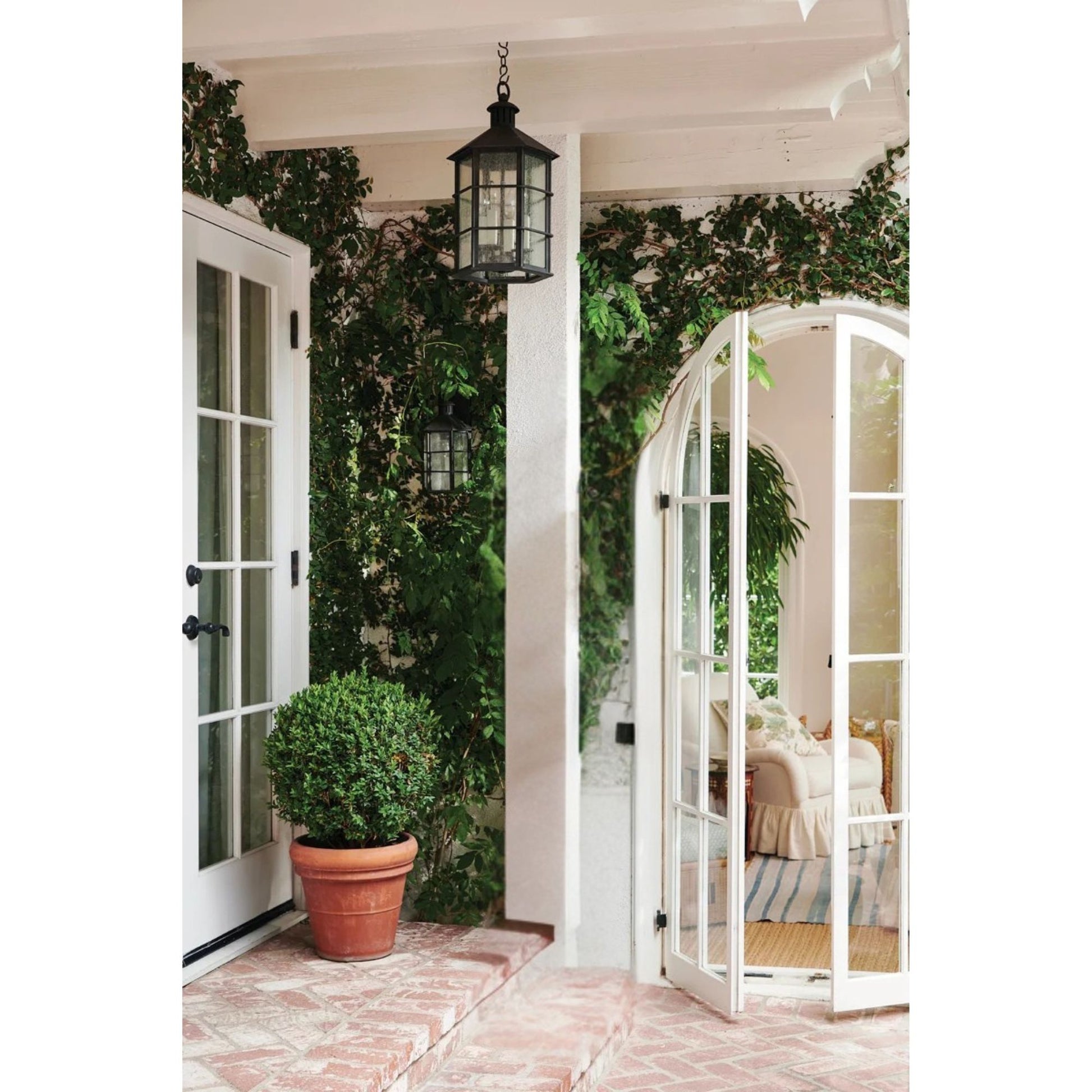 Troy Lighting - Lake County 21" 4-Light Outdoor Wall Sconce, French Iron Finish | Bees Lighting