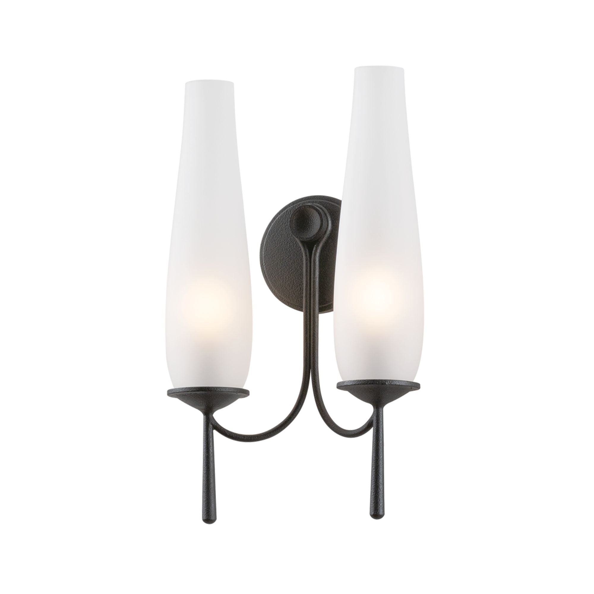 Troy Legacy 17.5 in. 2-Light Wall Sconce, Forged Iron