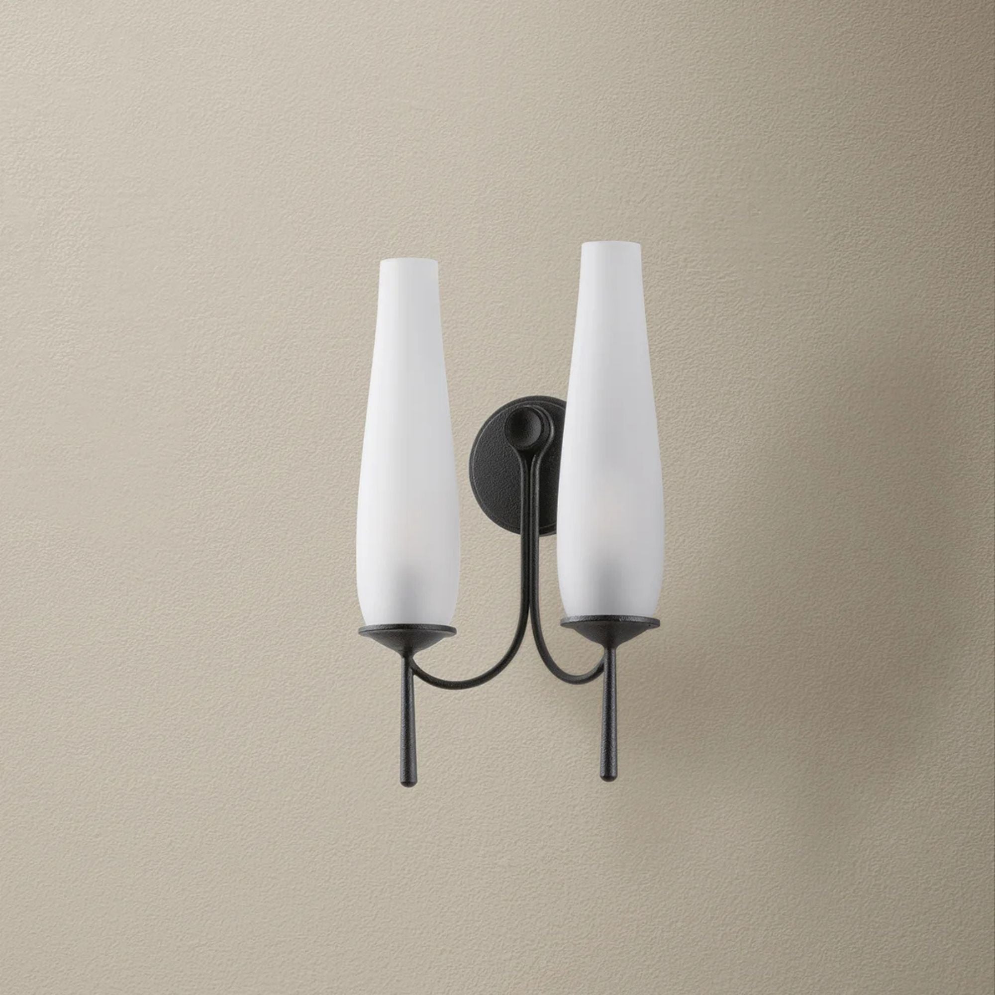 Troy Legacy 17.5 in. 2-Light Wall Sconce, Forged Iron
