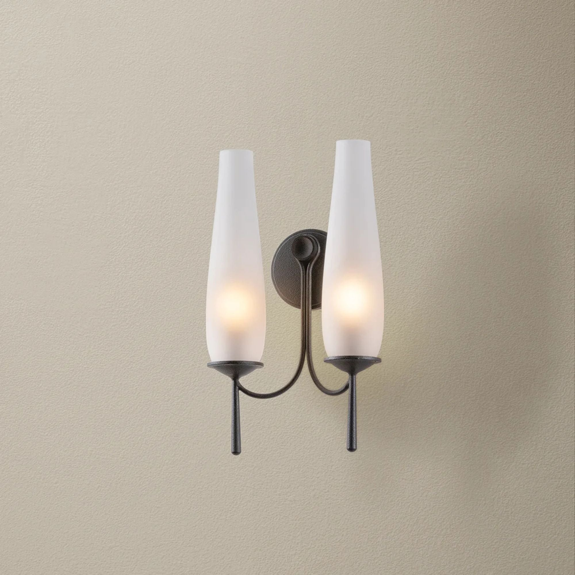 Troy Legacy 17.5 in. 2-Light Wall Sconce, Forged Iron
