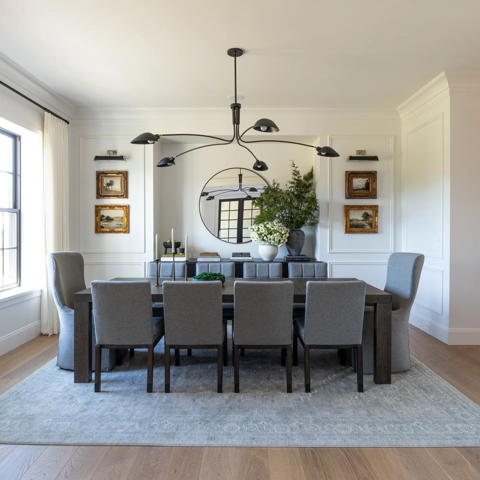 Troy Lighting - LEO 84 in. 5 lights Pendant Light Satin Black Finish | Bees Lighting