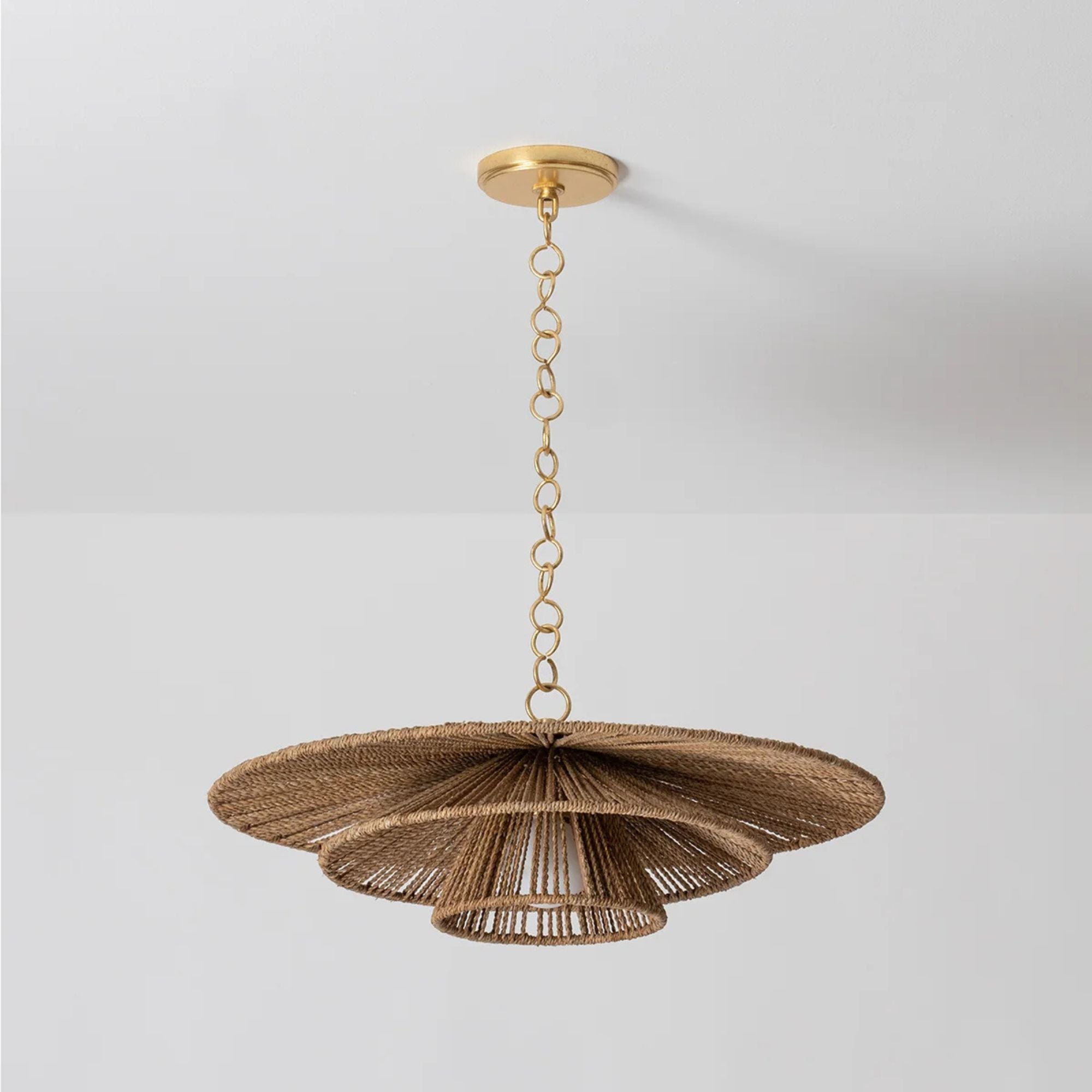 Levan 24" Pendant, Vintage Gold Leaf Finish