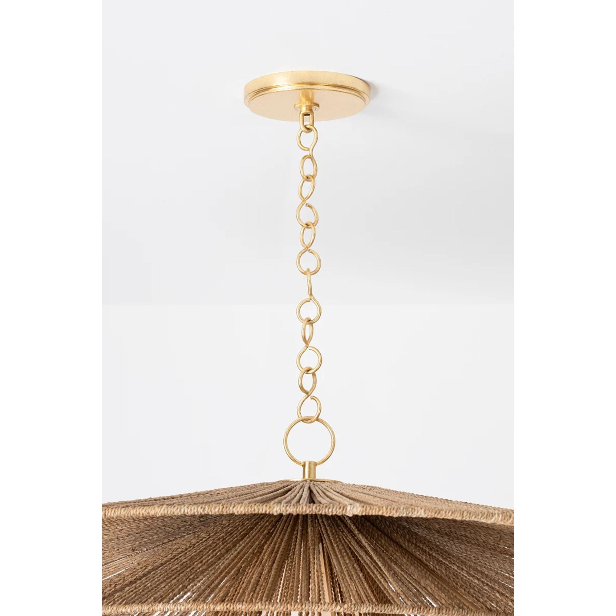 Levan 24" Pendant, Vintage Gold Leaf Finish