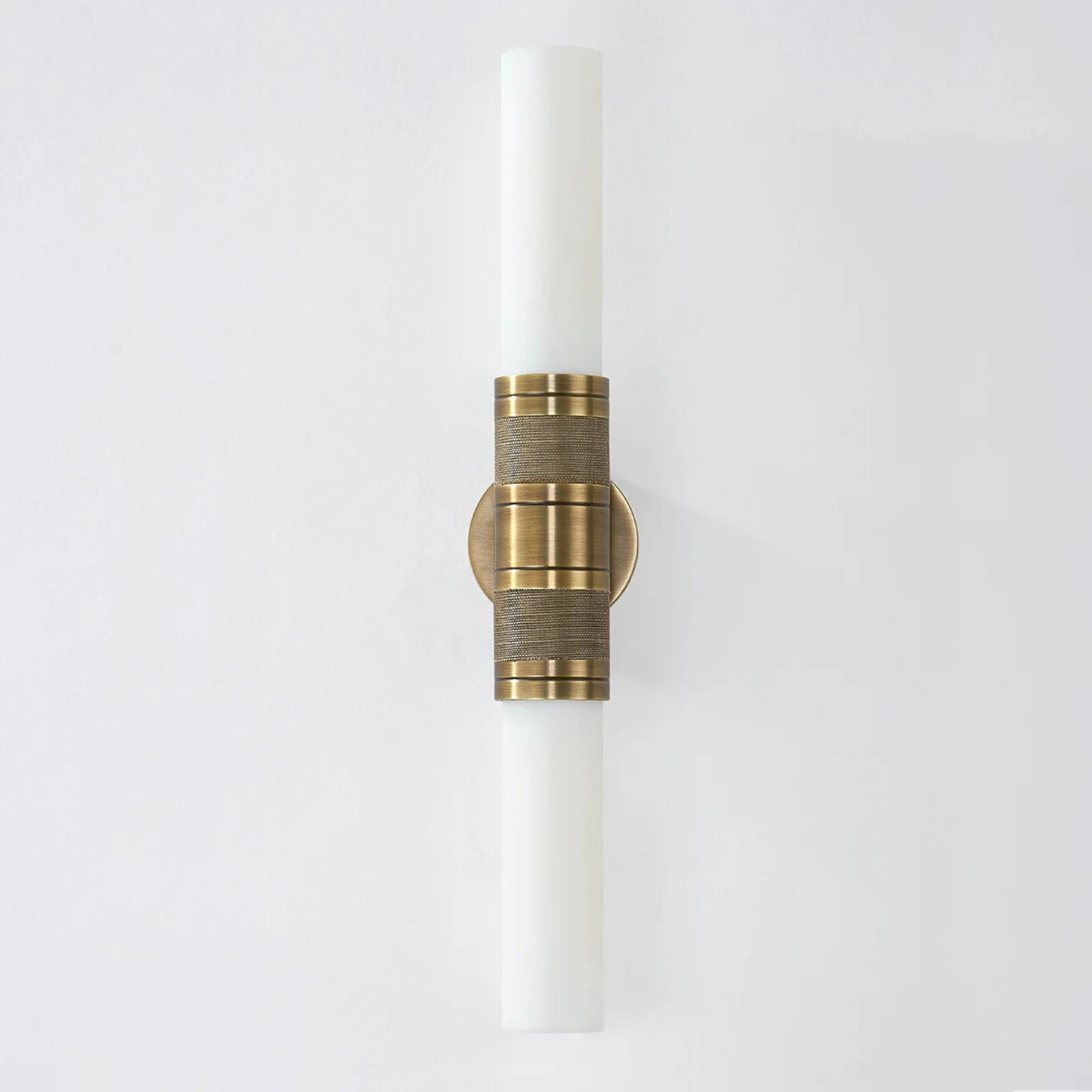 Liam 26" 2-Light Wall Sconce, Patina Brass Finish